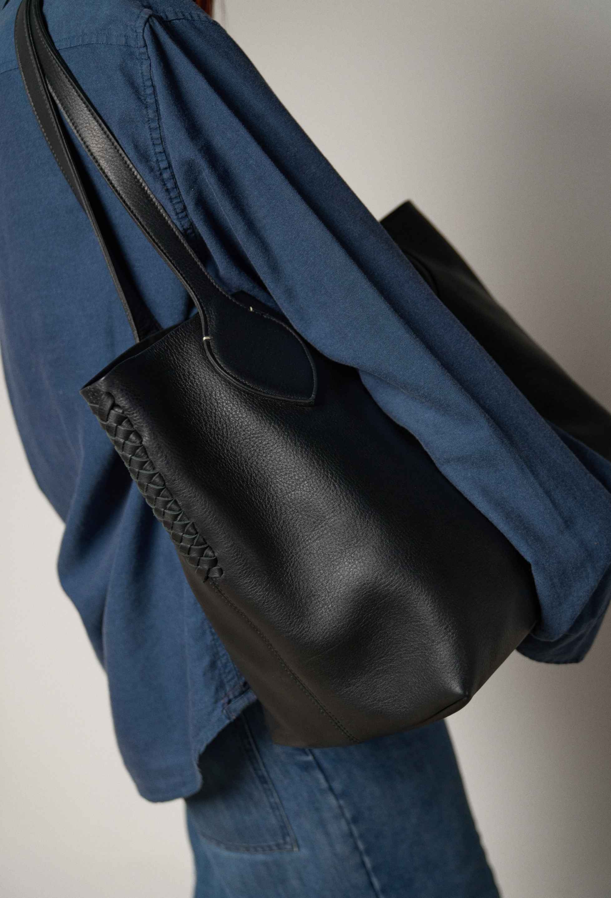 Large Tote Bag 'Coya' - Black