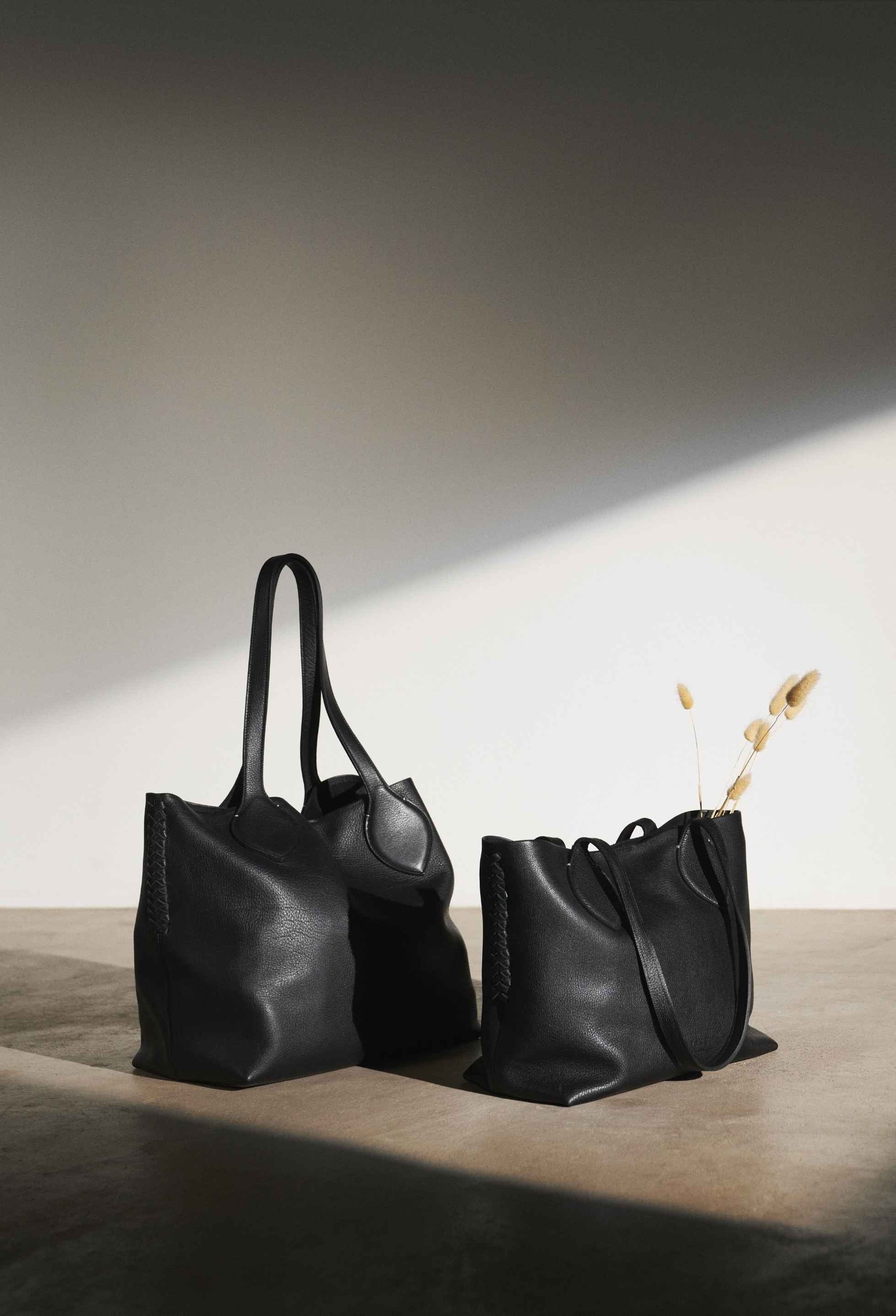 Large Tote Bag 'Coya' - Black