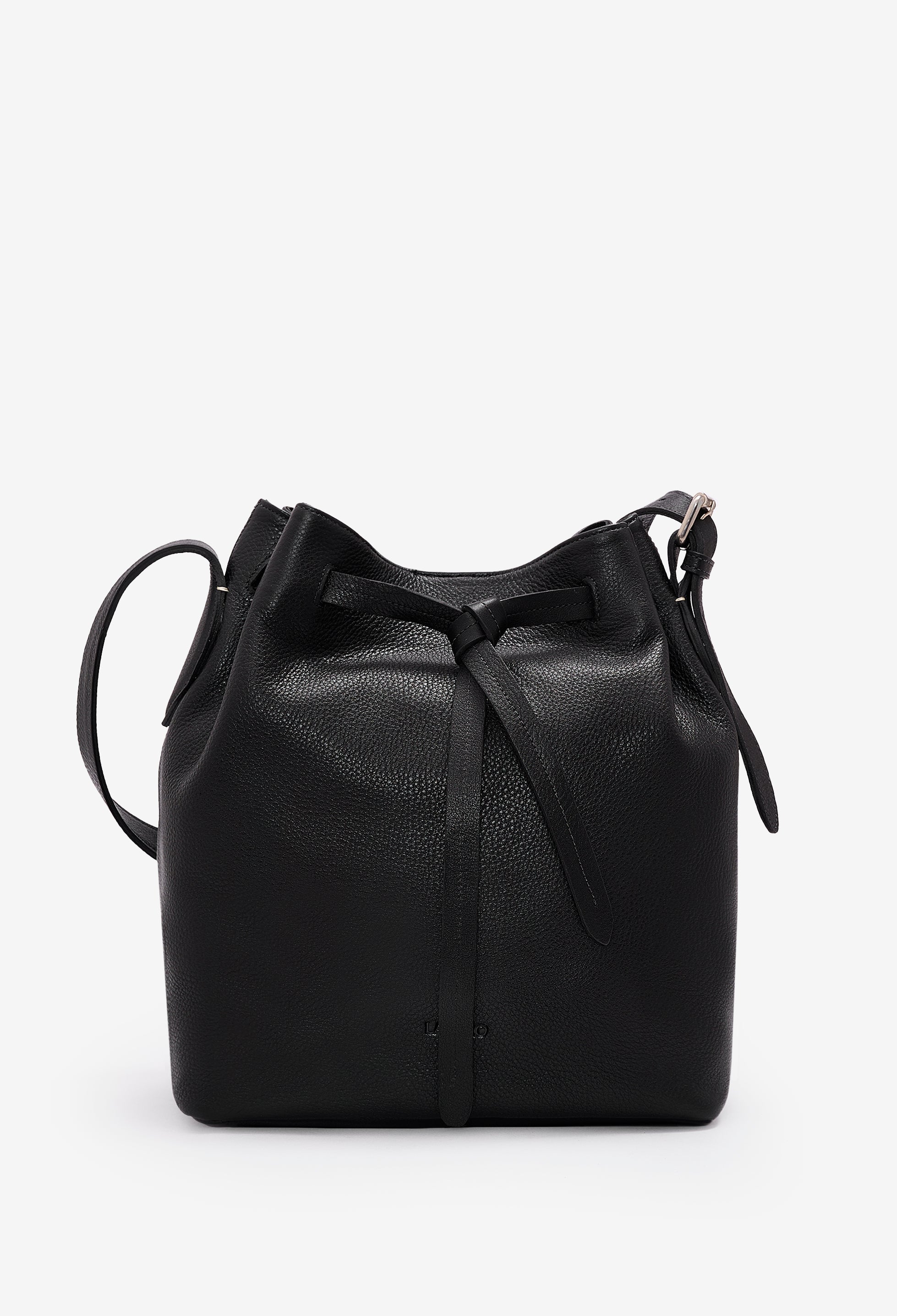 Coya Leather Bucket Bag - Black