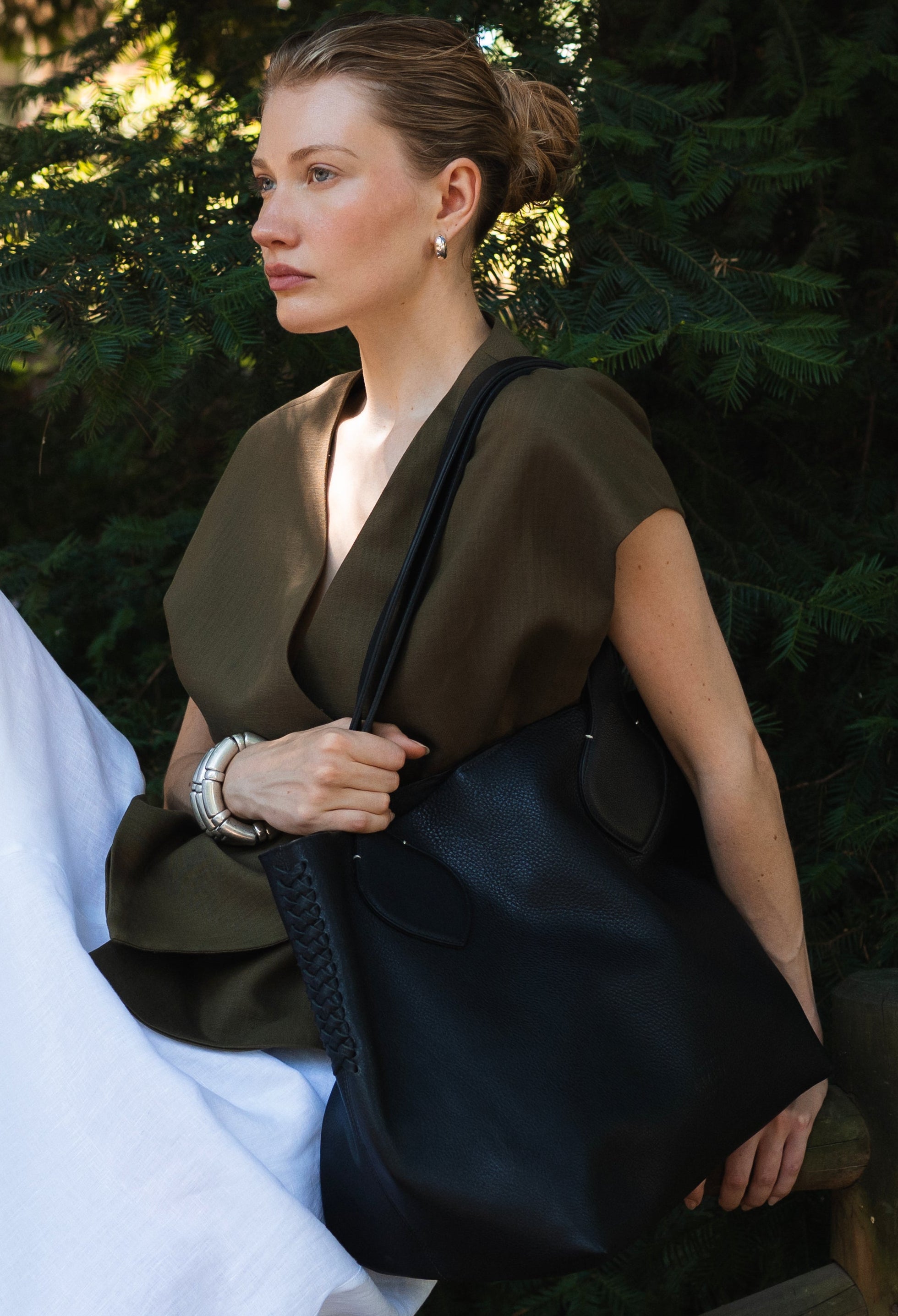 Large Tote Bag 'Coya' - Black