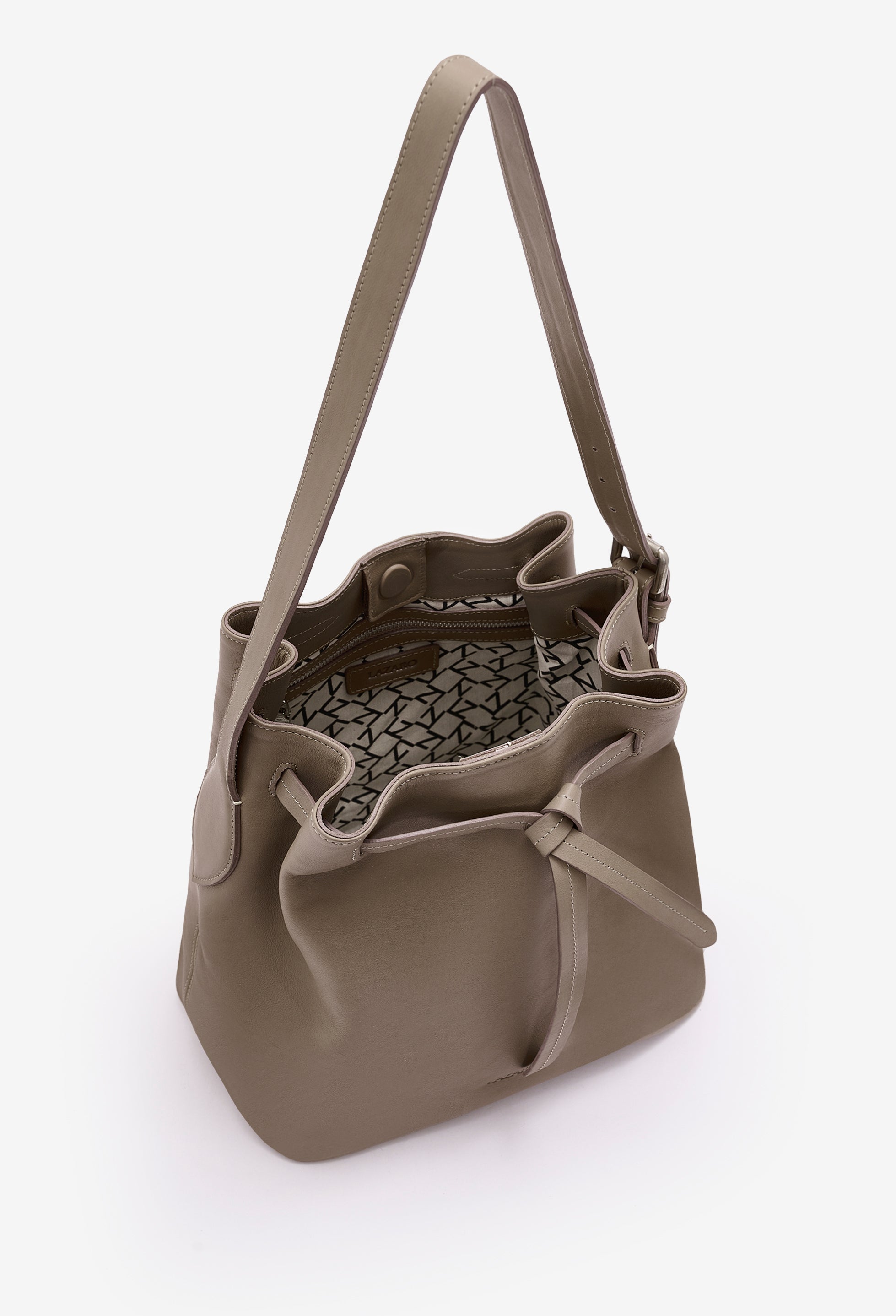 Coya Leather Bucket Bag - Mink