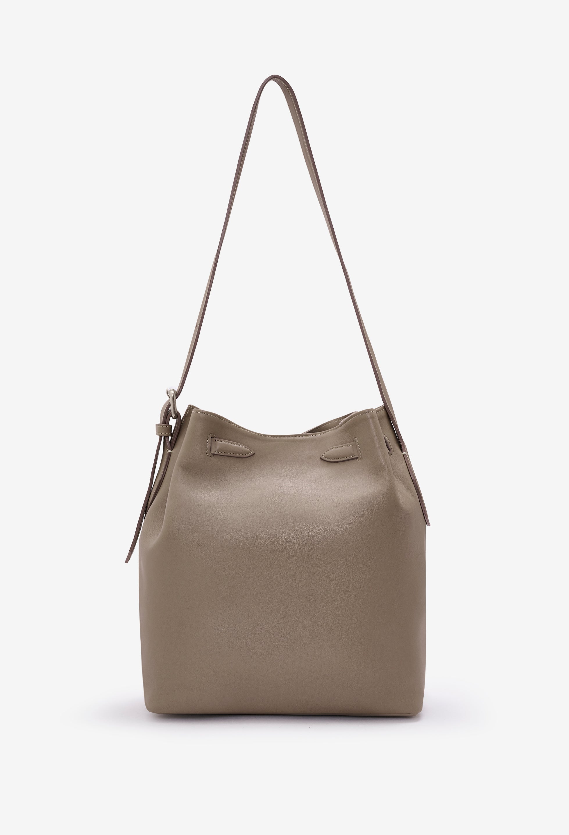 Coya Leather Bucket Bag - Mink