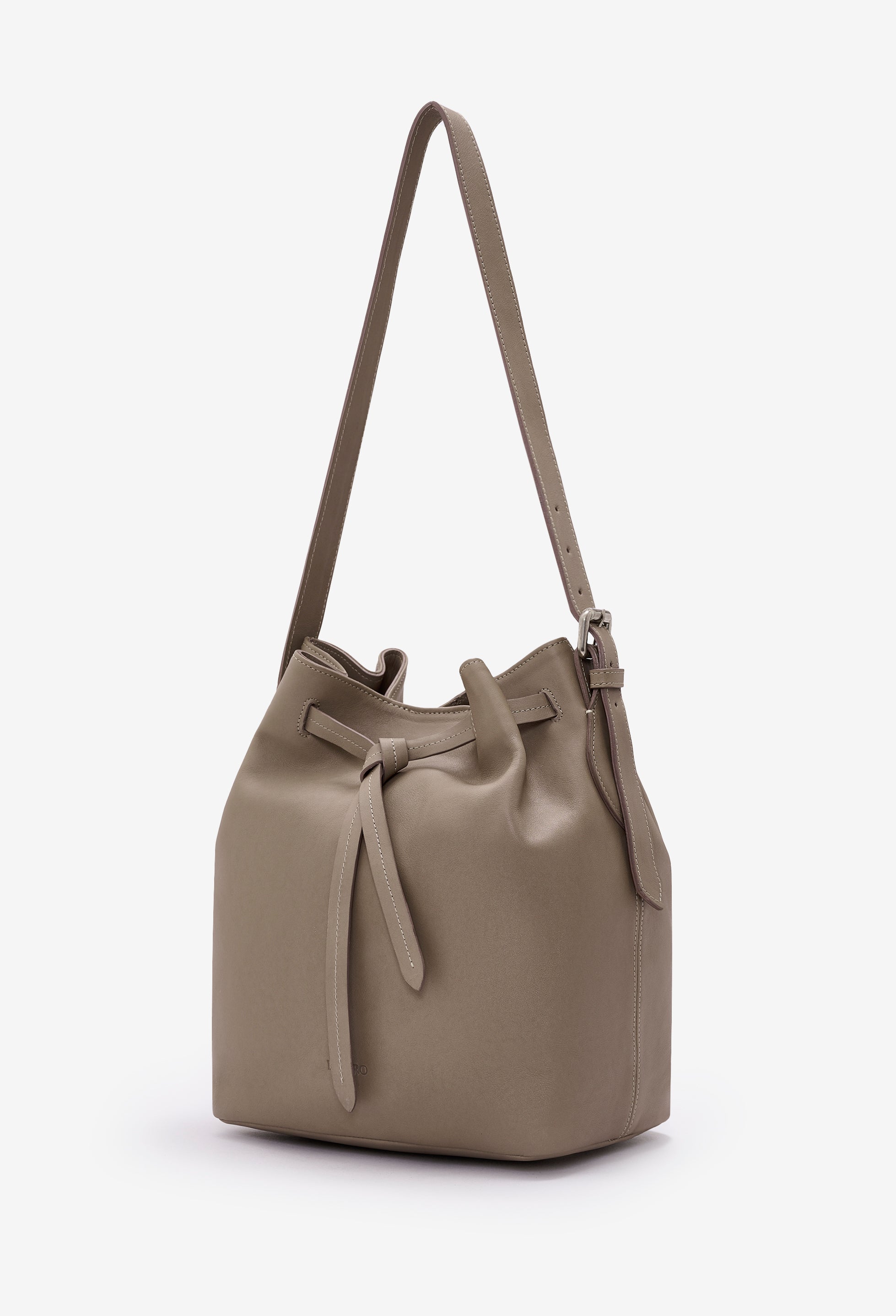 Coya Leather Bucket Bag - Mink