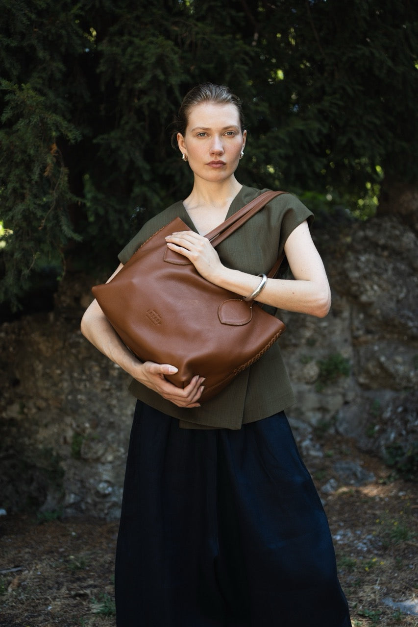 Medium Tote Bag 'Coya' - Tan