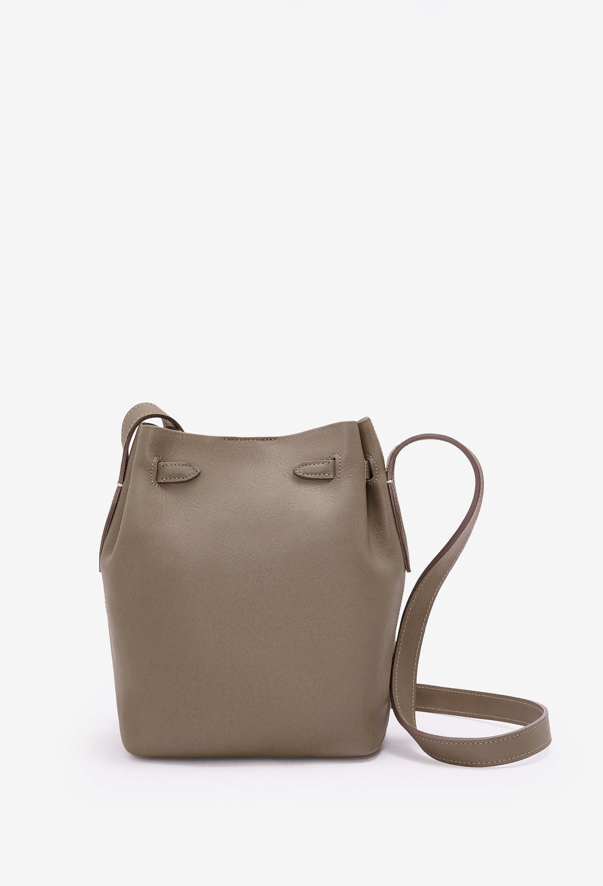 Coya Small Leather Bucket Bag - Mink