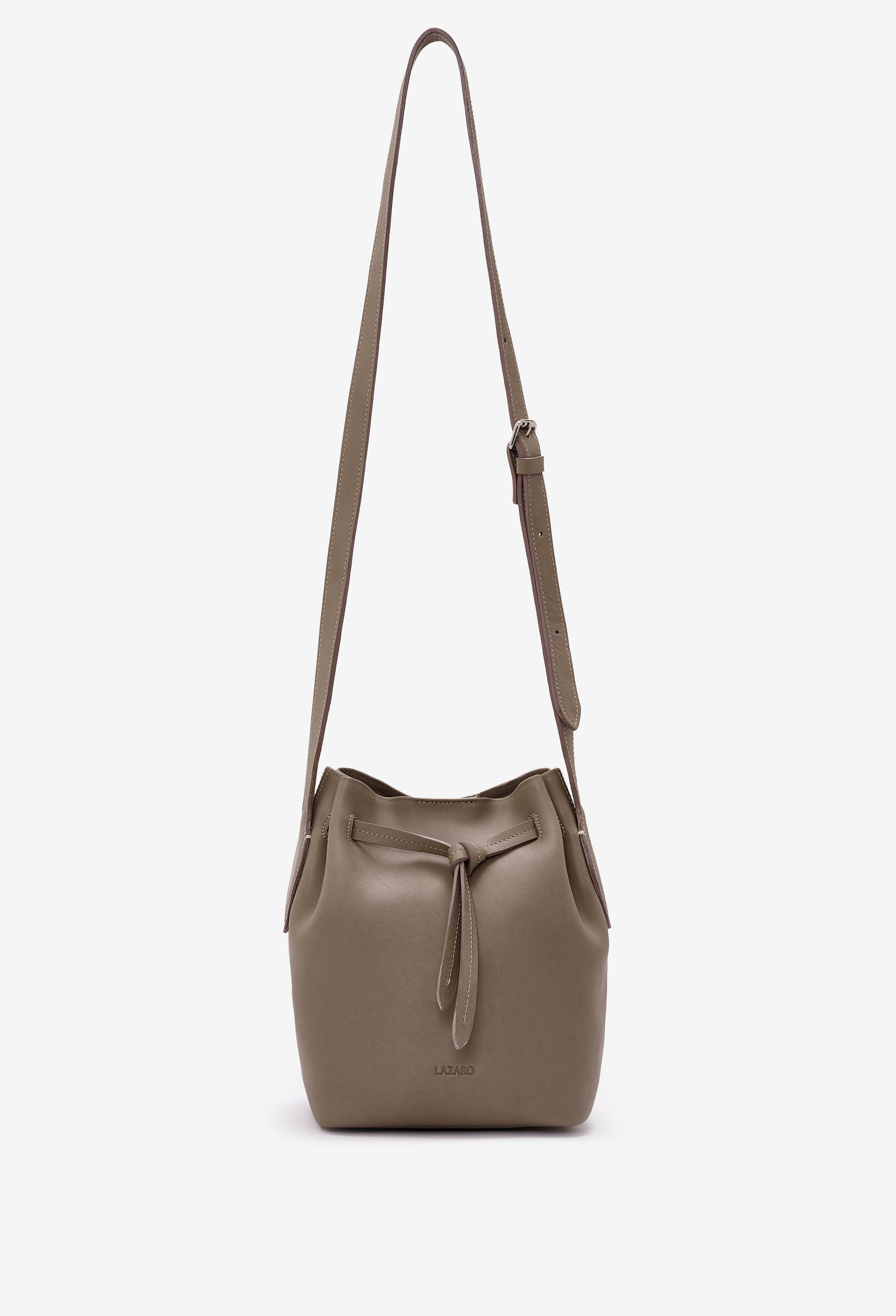 Coya Small Leather Bucket Bag - Mink