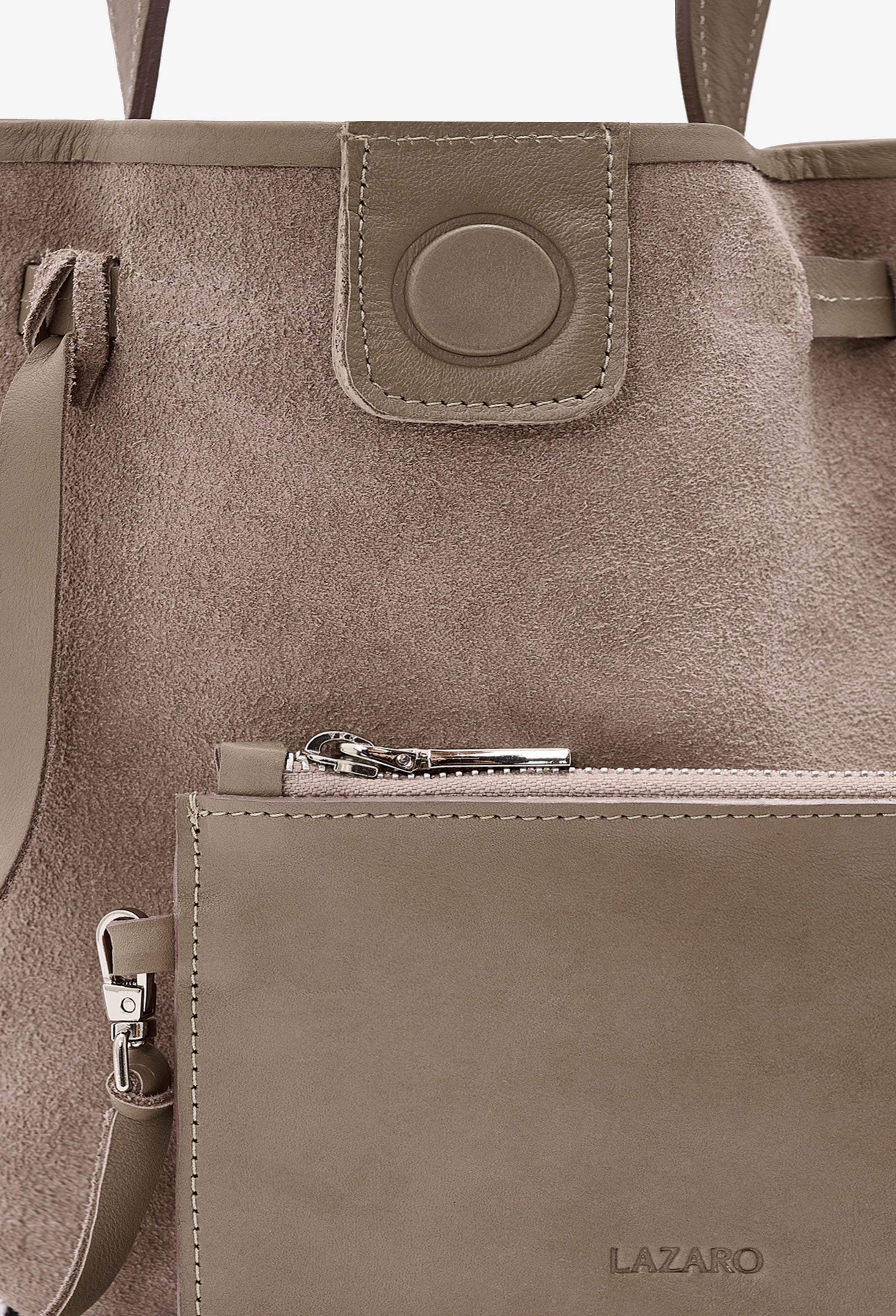 Coya Small Leather Bucket Bag - Mink