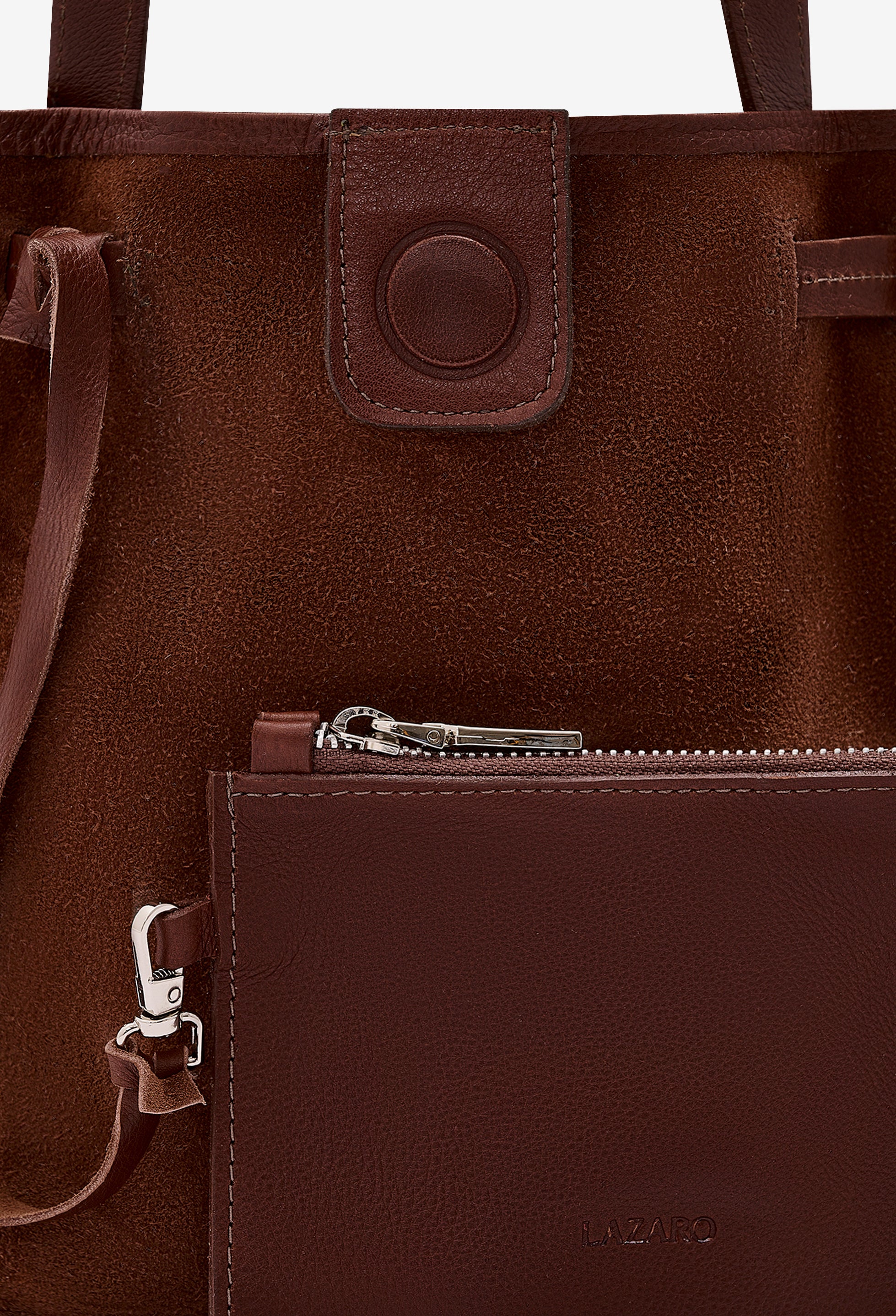 Coya Small Leather Bucket Bag - Brown