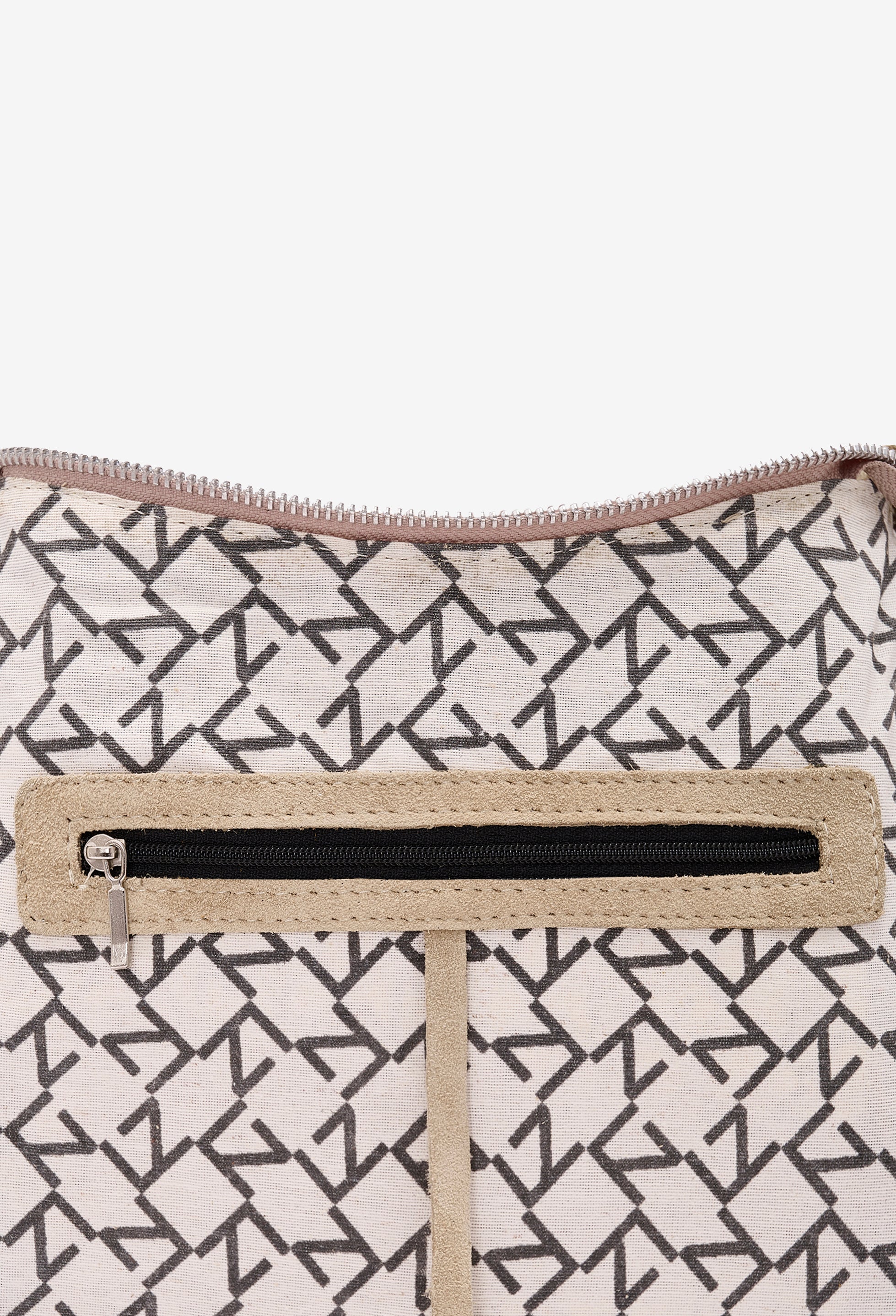 Nina Baguette Bag - Latte Suede