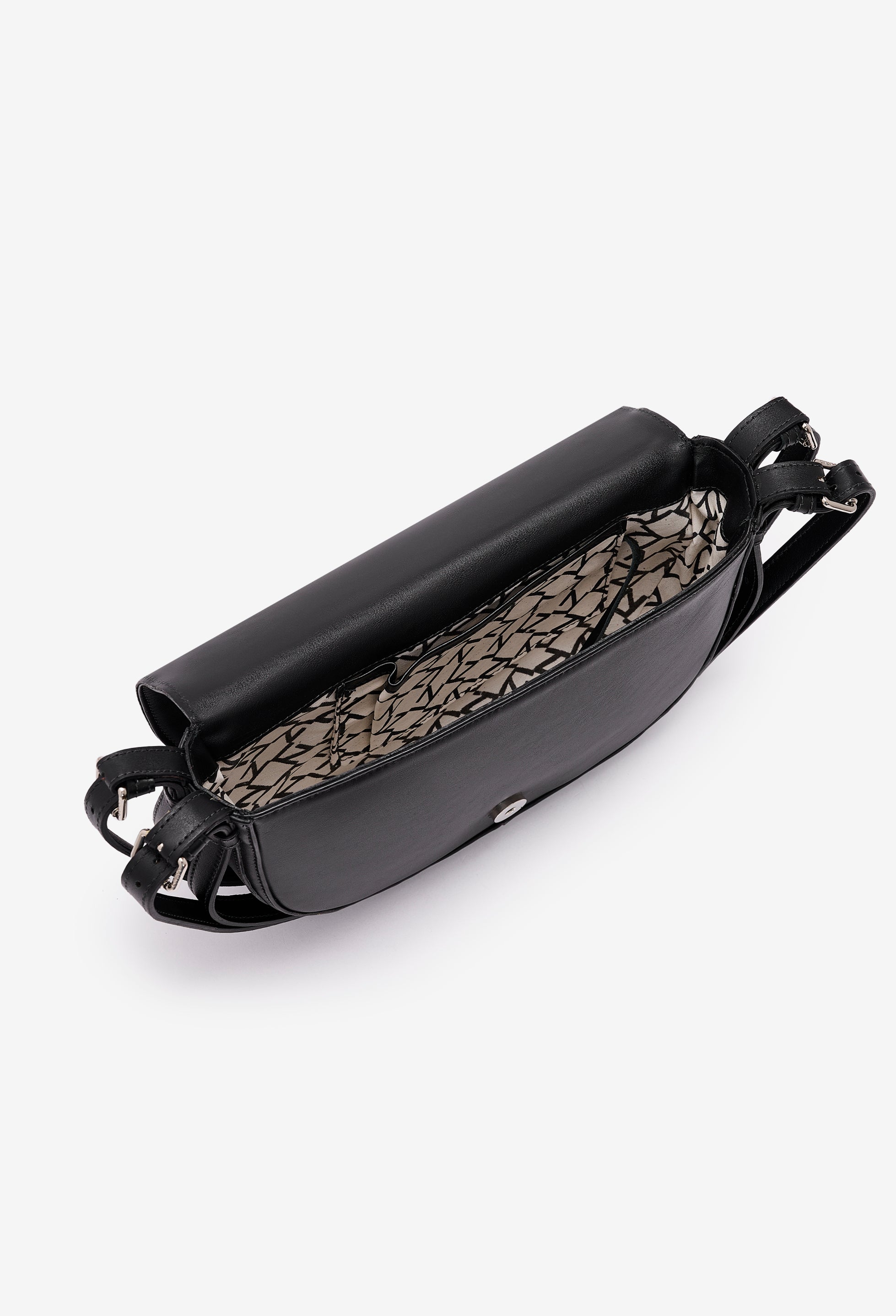 Sisa Leather Shoulder Bag - Black