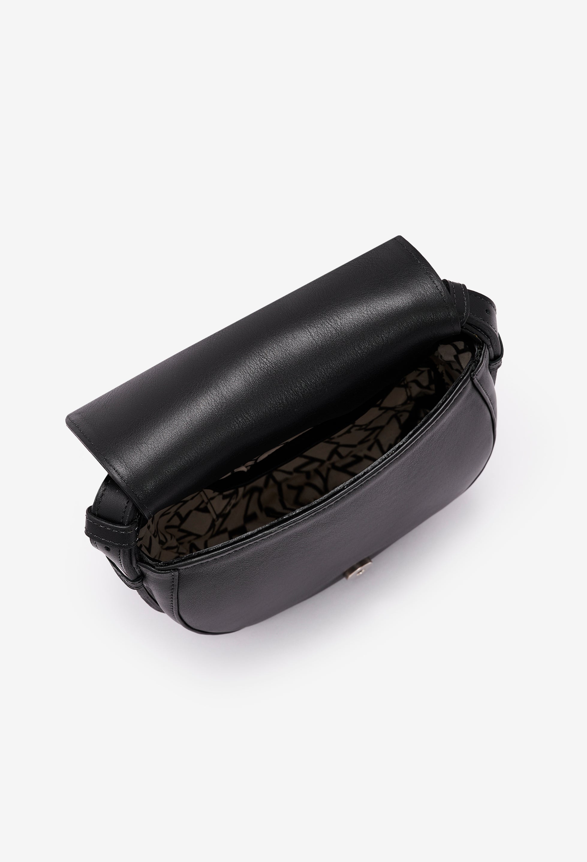 Sisa Leather Saddle Bag - Tan Suede