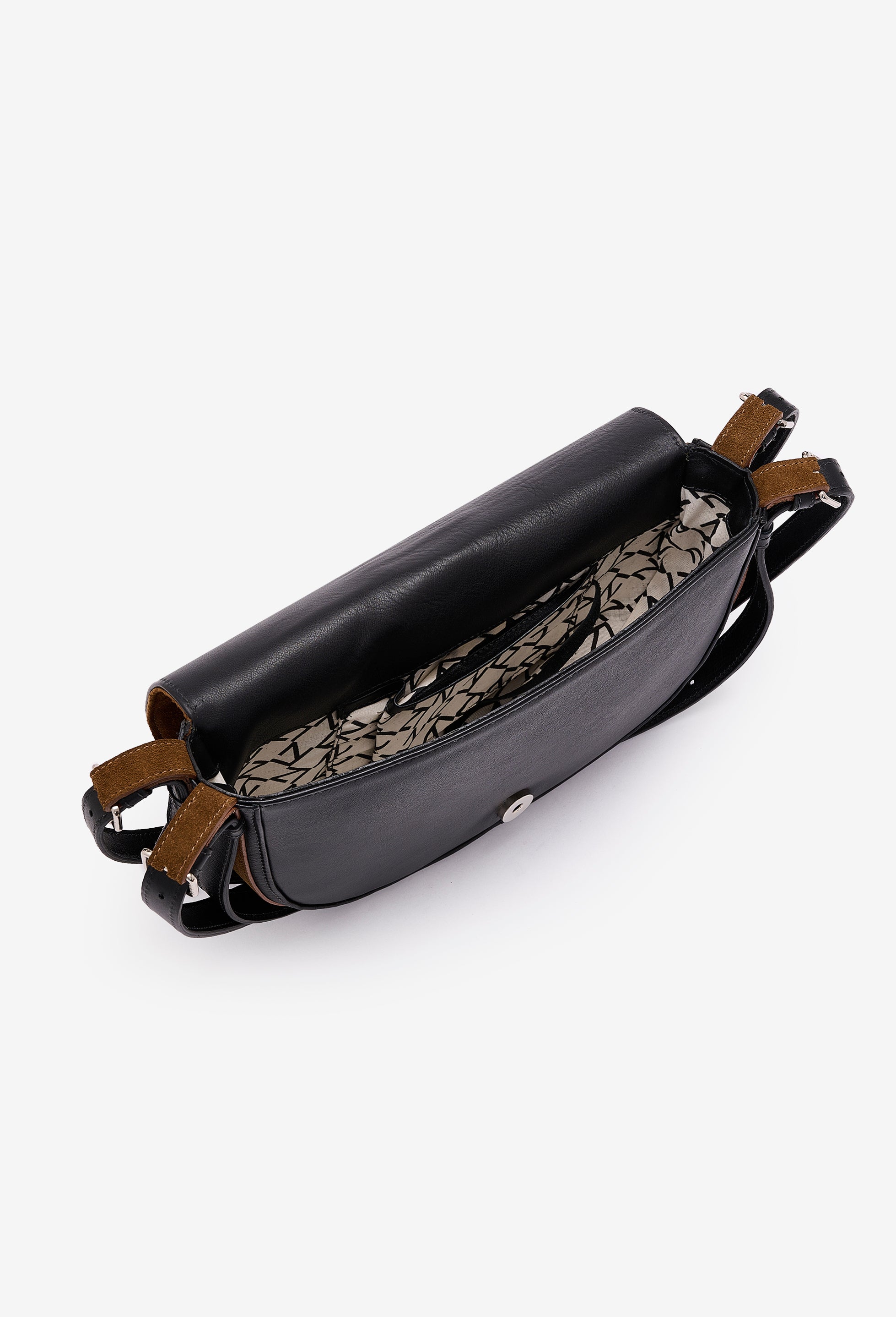 Sisa Leather Shoulder Bag - Tan Suede