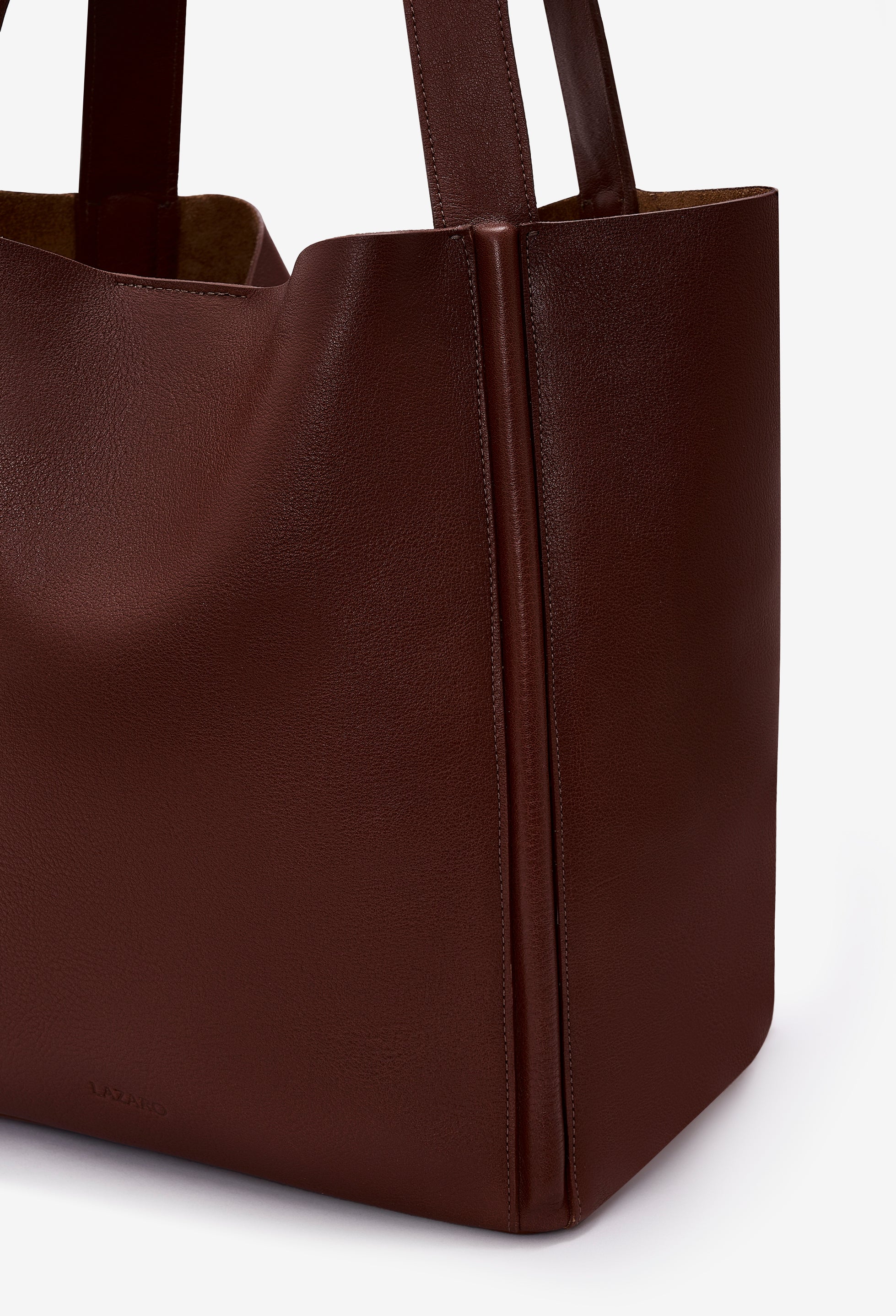 Tala Large Leather Tote Bag - Brown
