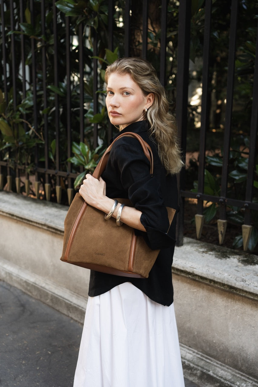 Medium Tote Bag 'Tala' - Tan