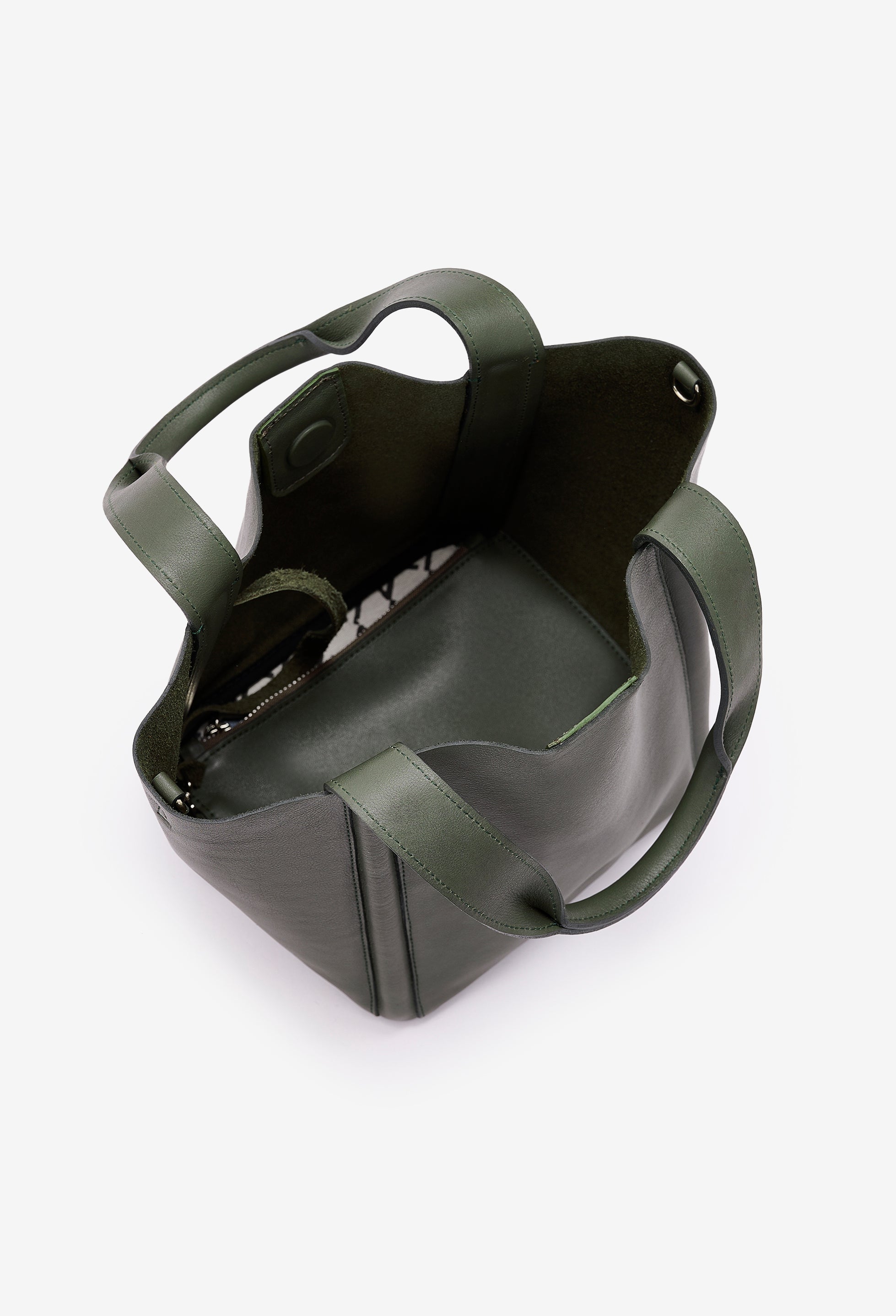 Tala Small Leather Tote Bag - Olive