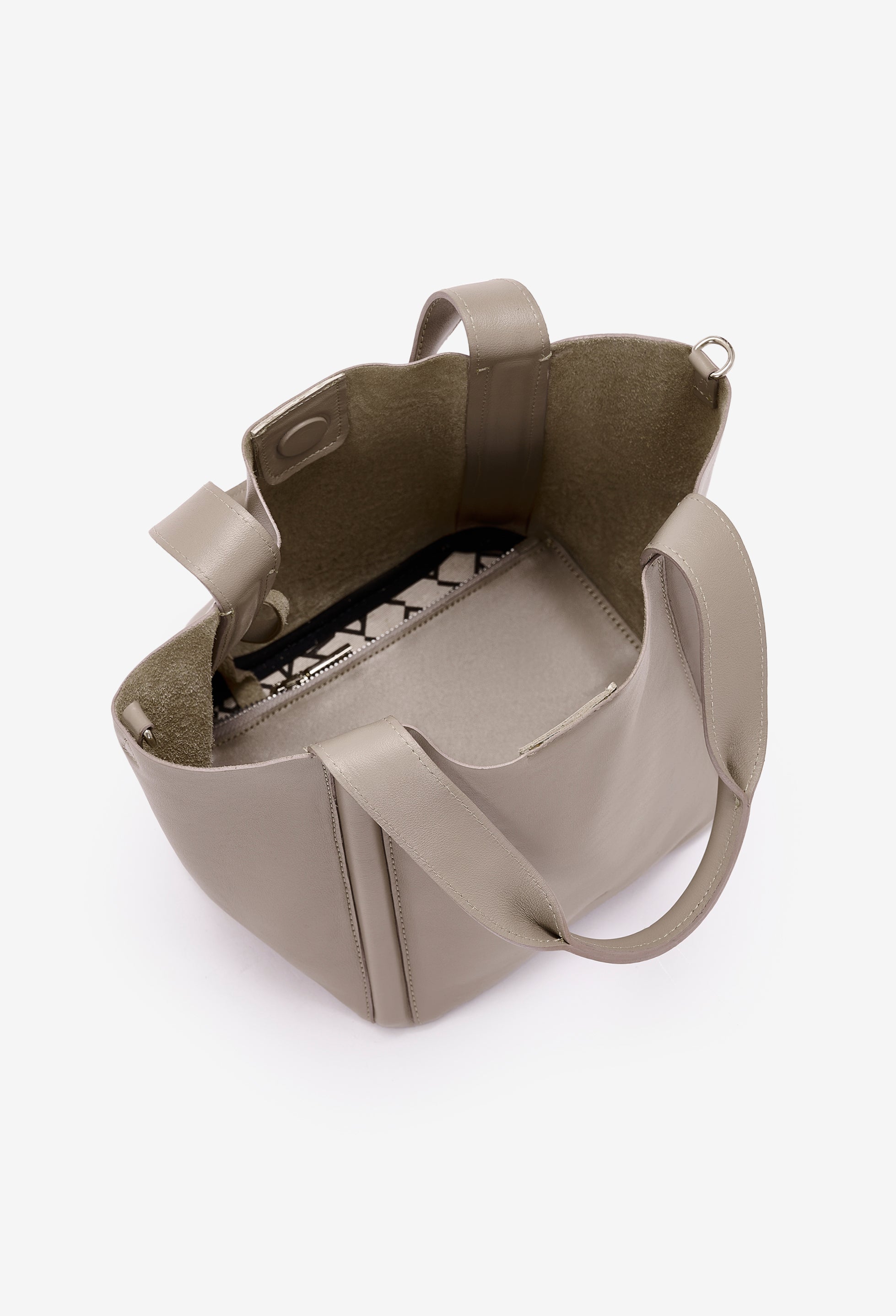 Tala Small Leather Tote Bag - Mink