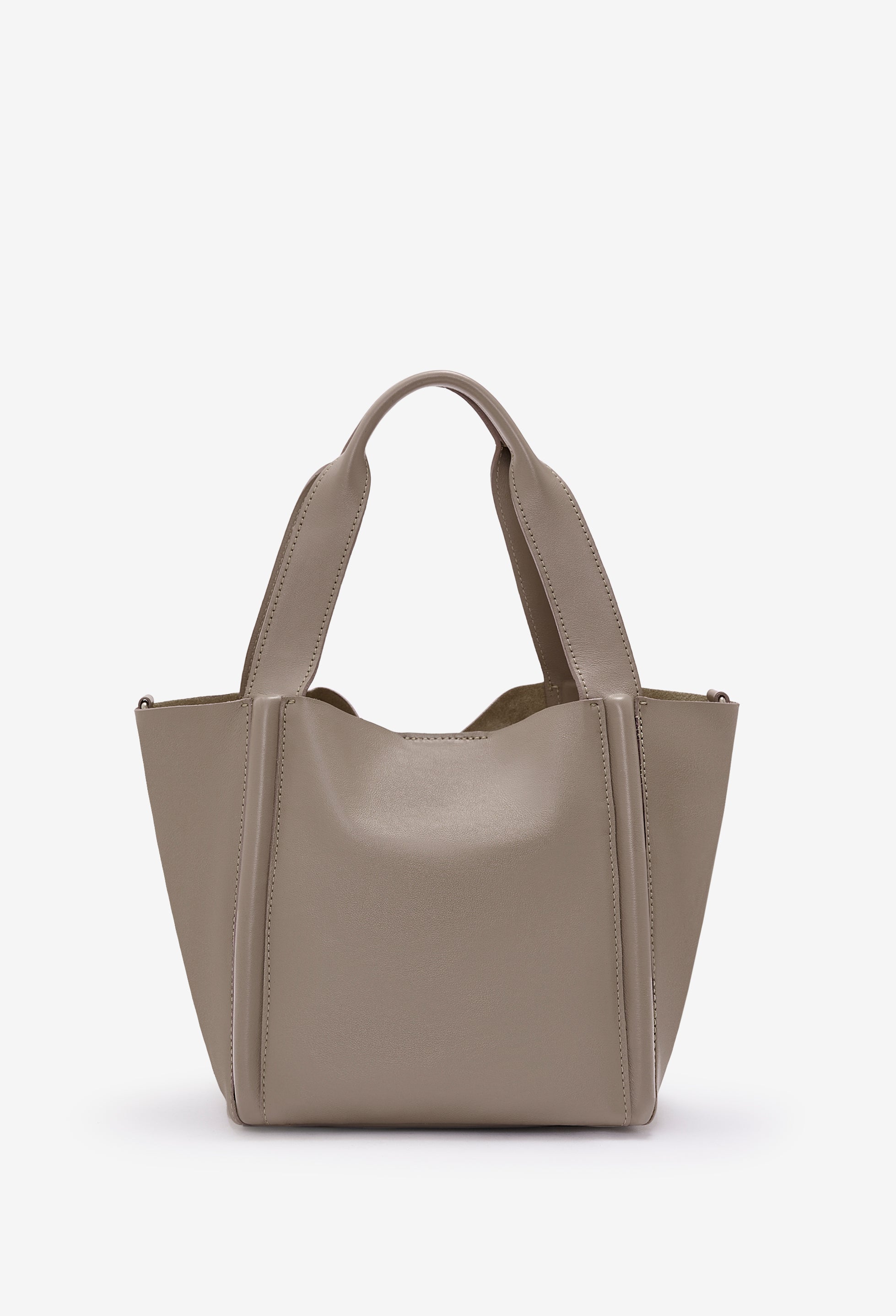 Tala Small Leather Tote Bag - Mink