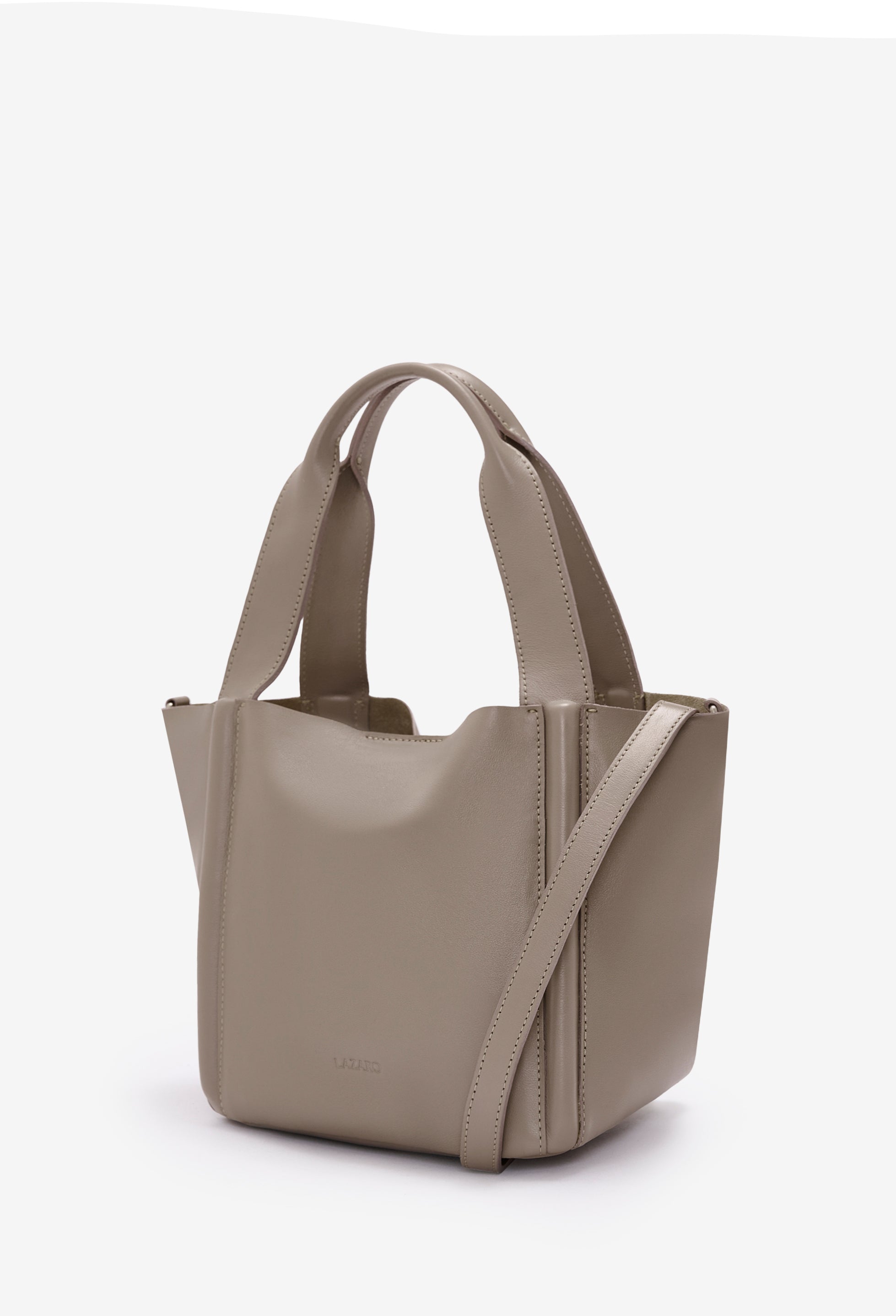 Tala Small Leather Tote Bag - Mink