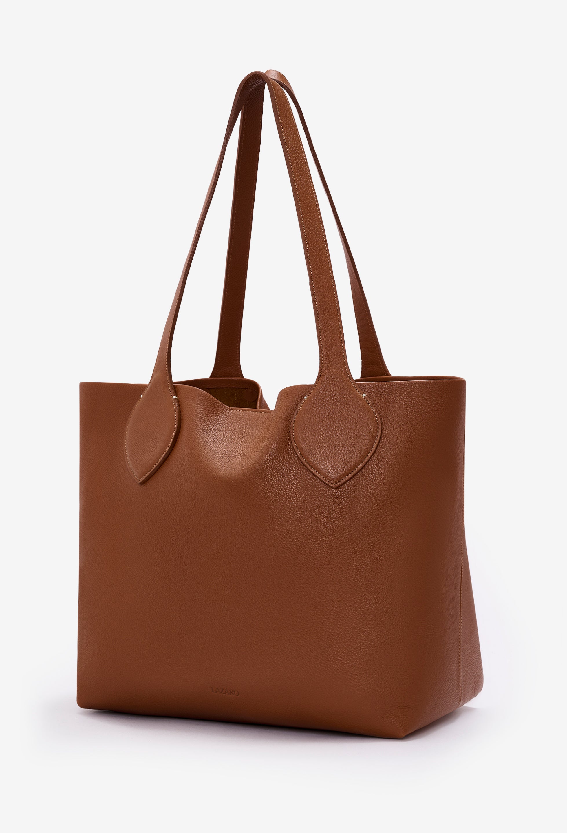 Tika Leather Tote Bag - Cognac