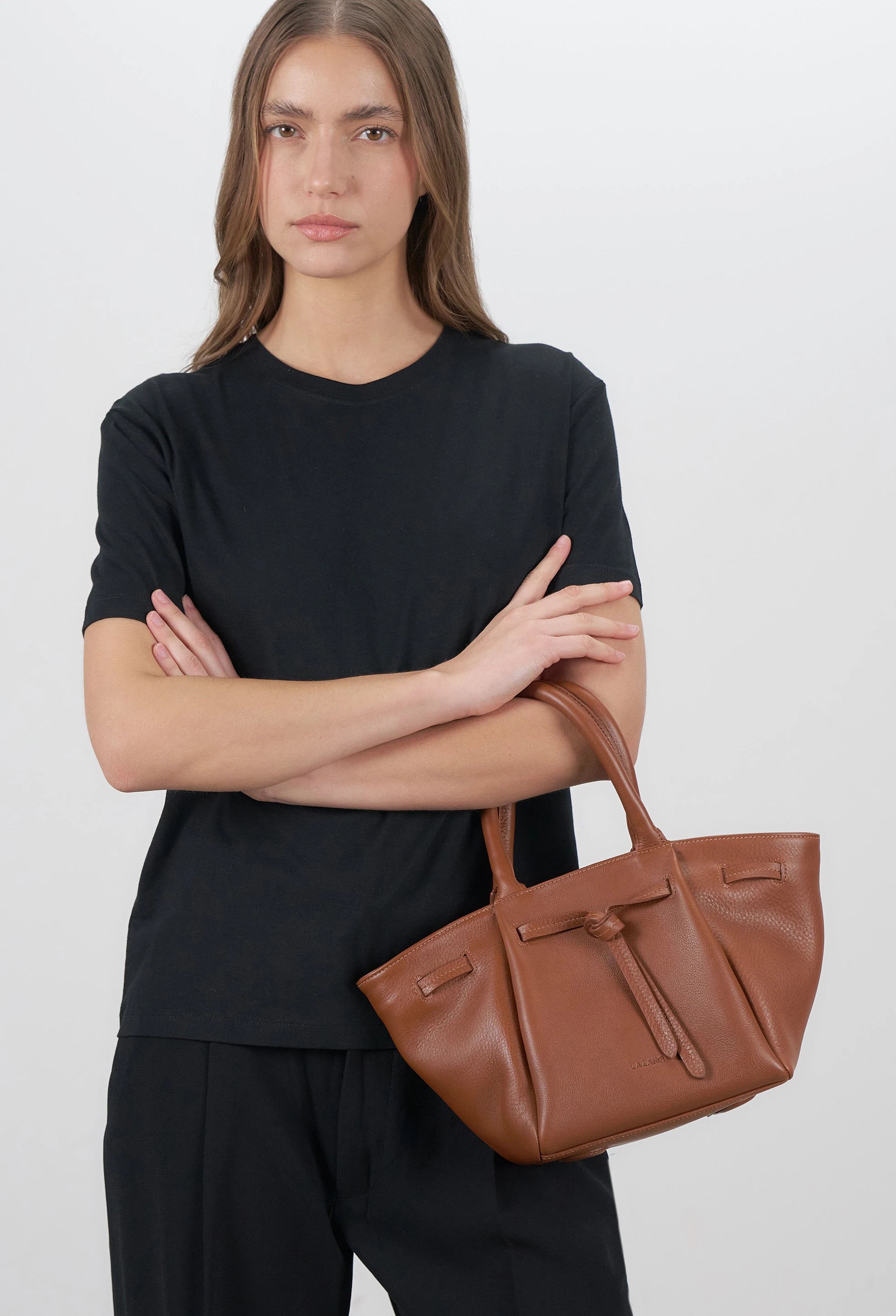 Warmi Carryall Leather Bag - Cognac