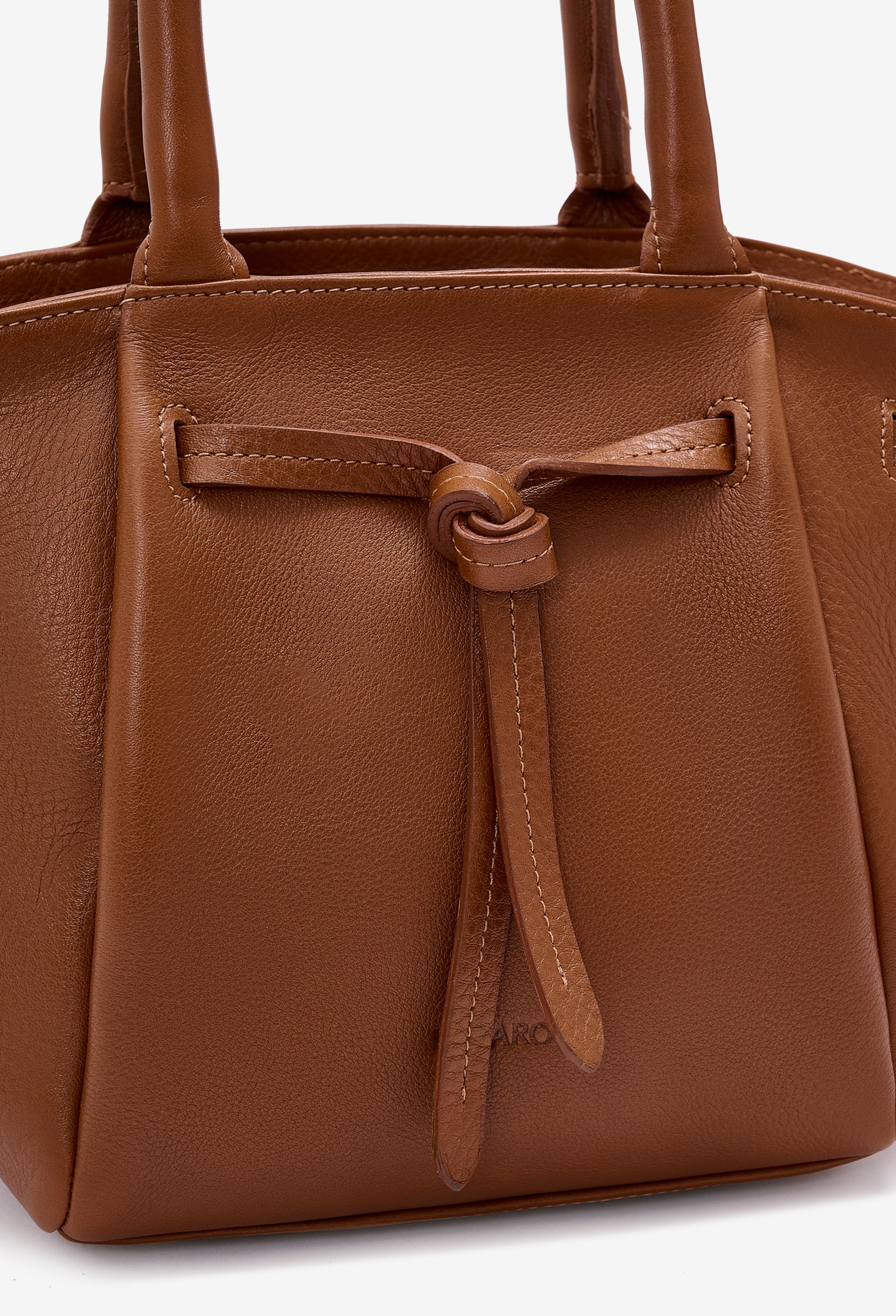 Warmi Carryall Leather Bag - Cognac