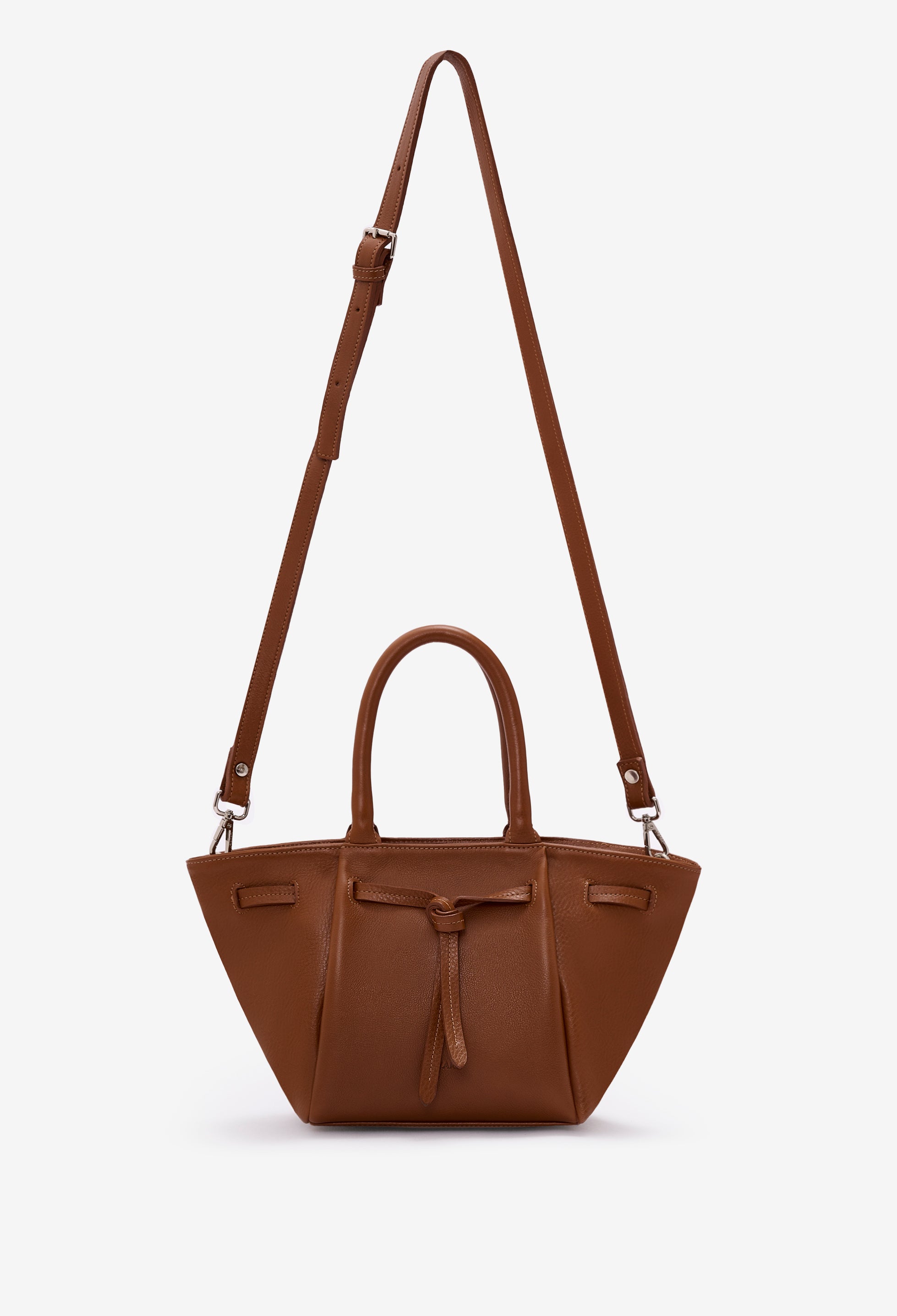 Warmi Carryall Leather Bag - Cognac