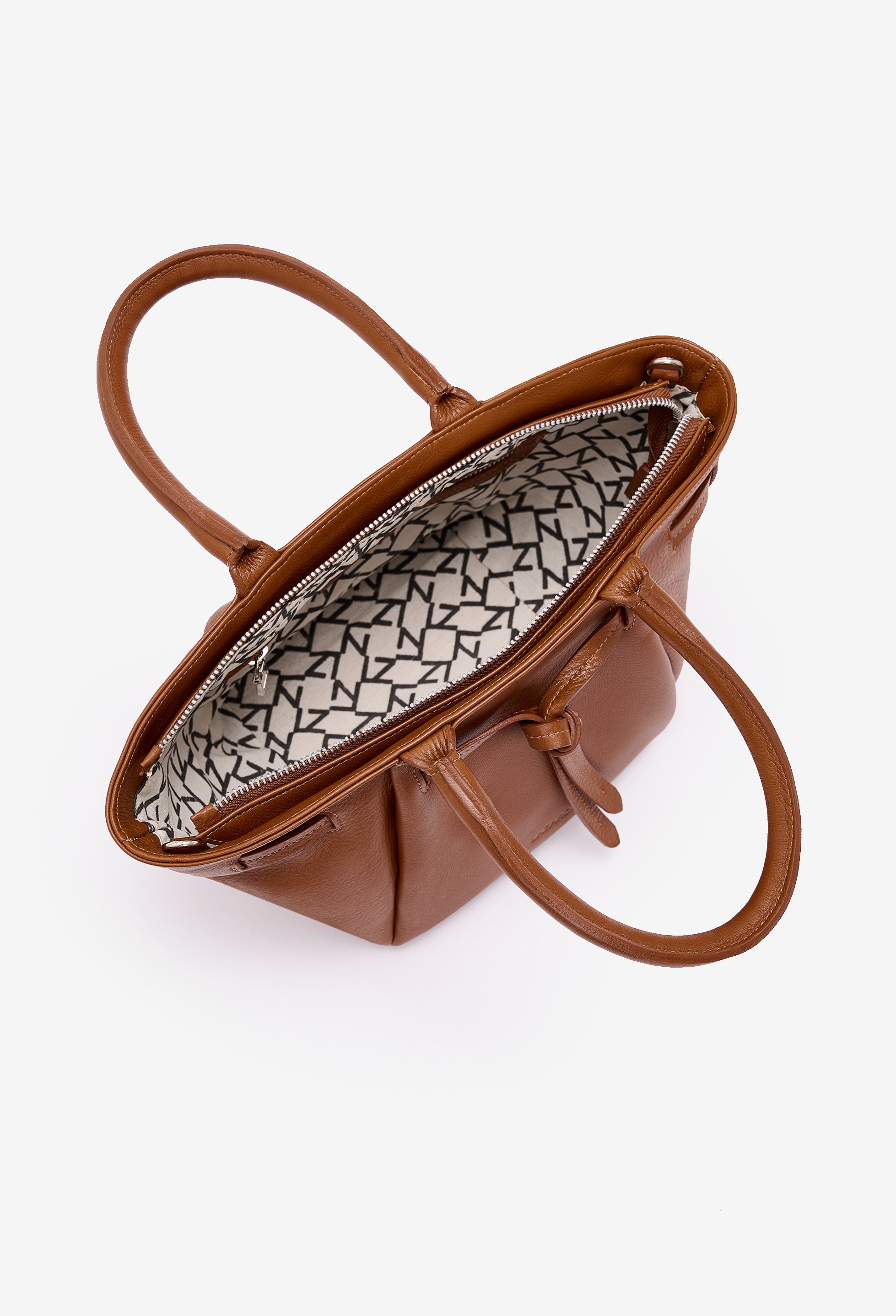 Warmi Carryall Leather Bag - Cognac