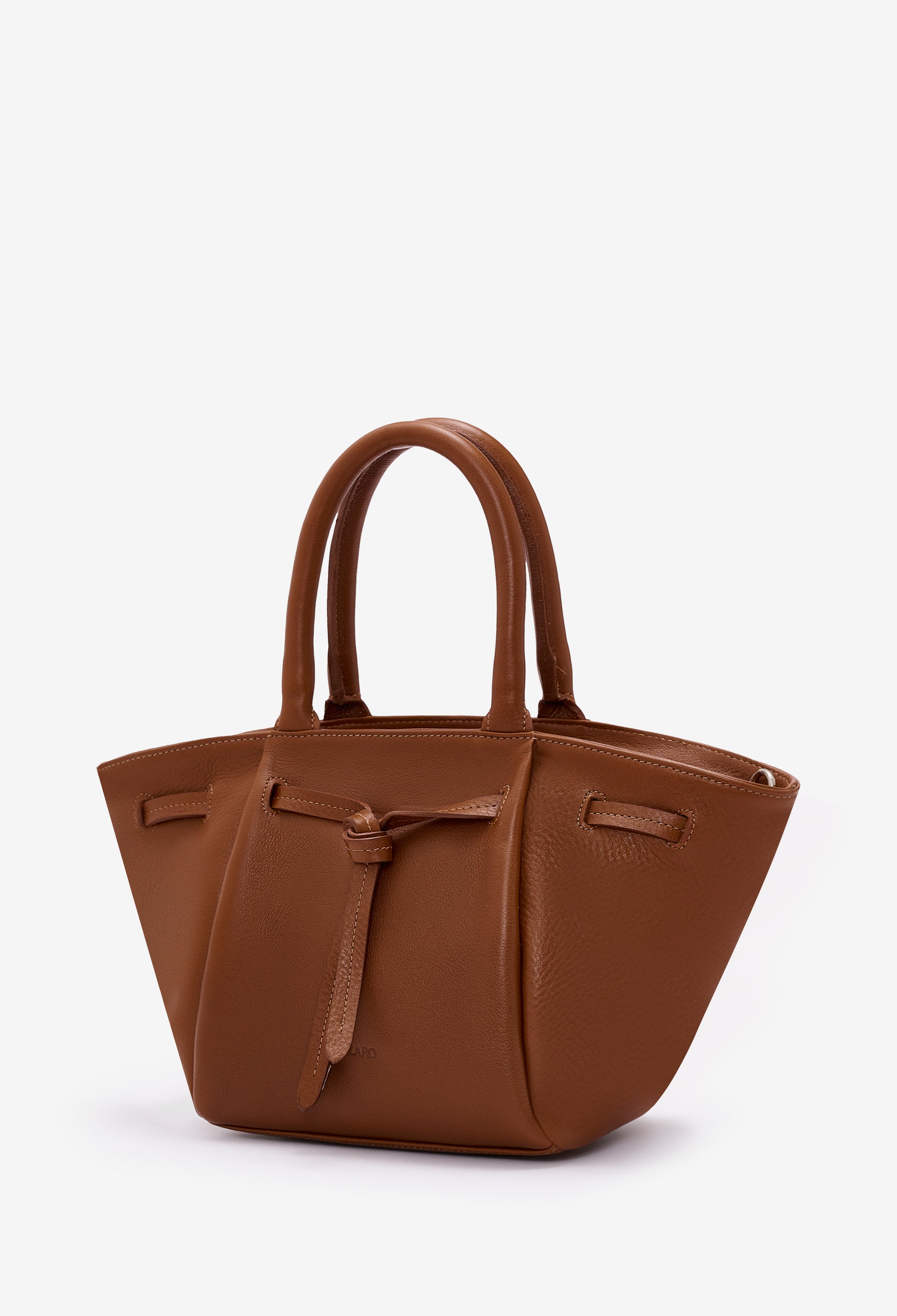 Warmi Carryall Leather Bag - Cognac