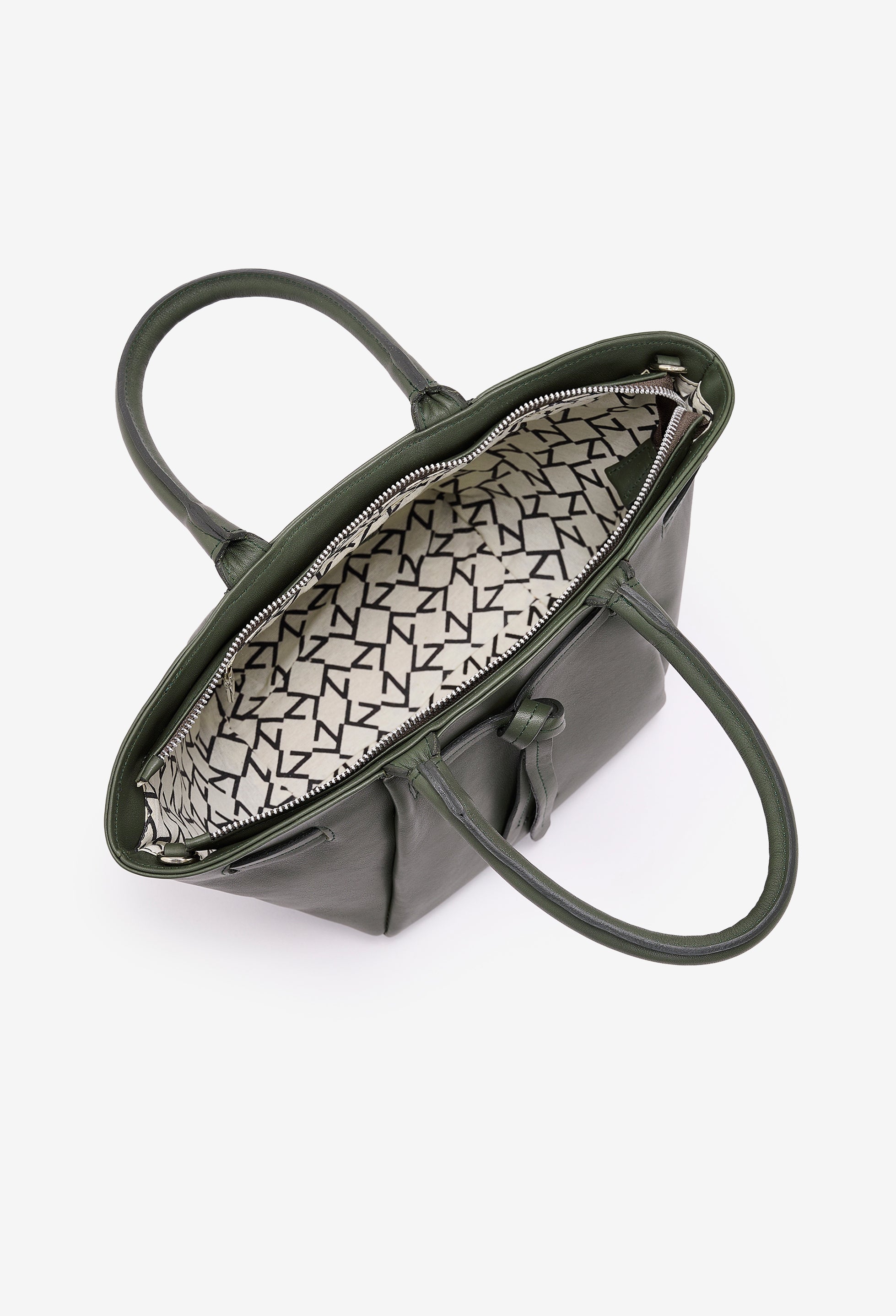 Warmi Carryall Leather Bag - Olive