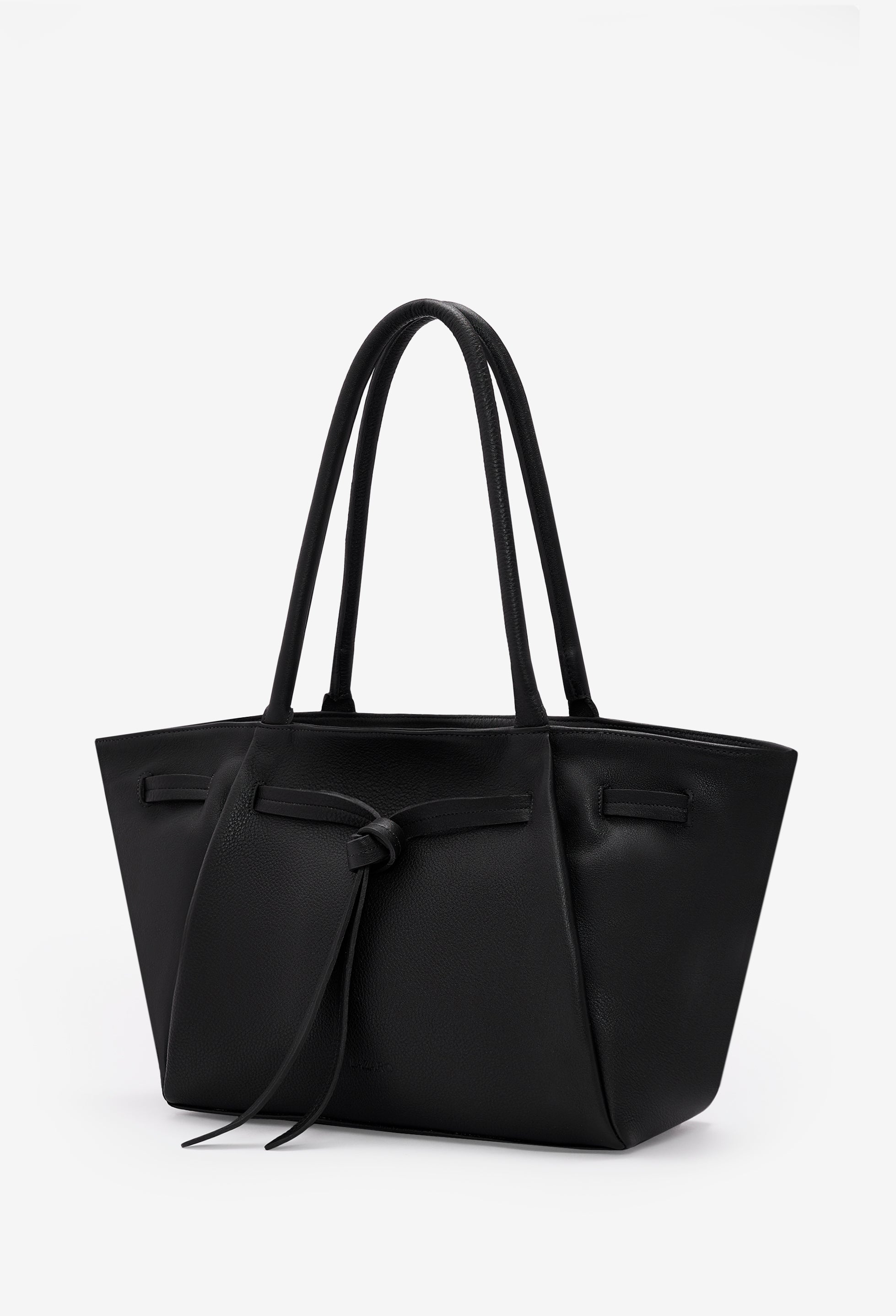 Warmi Large Carryall Leather Bag - Black