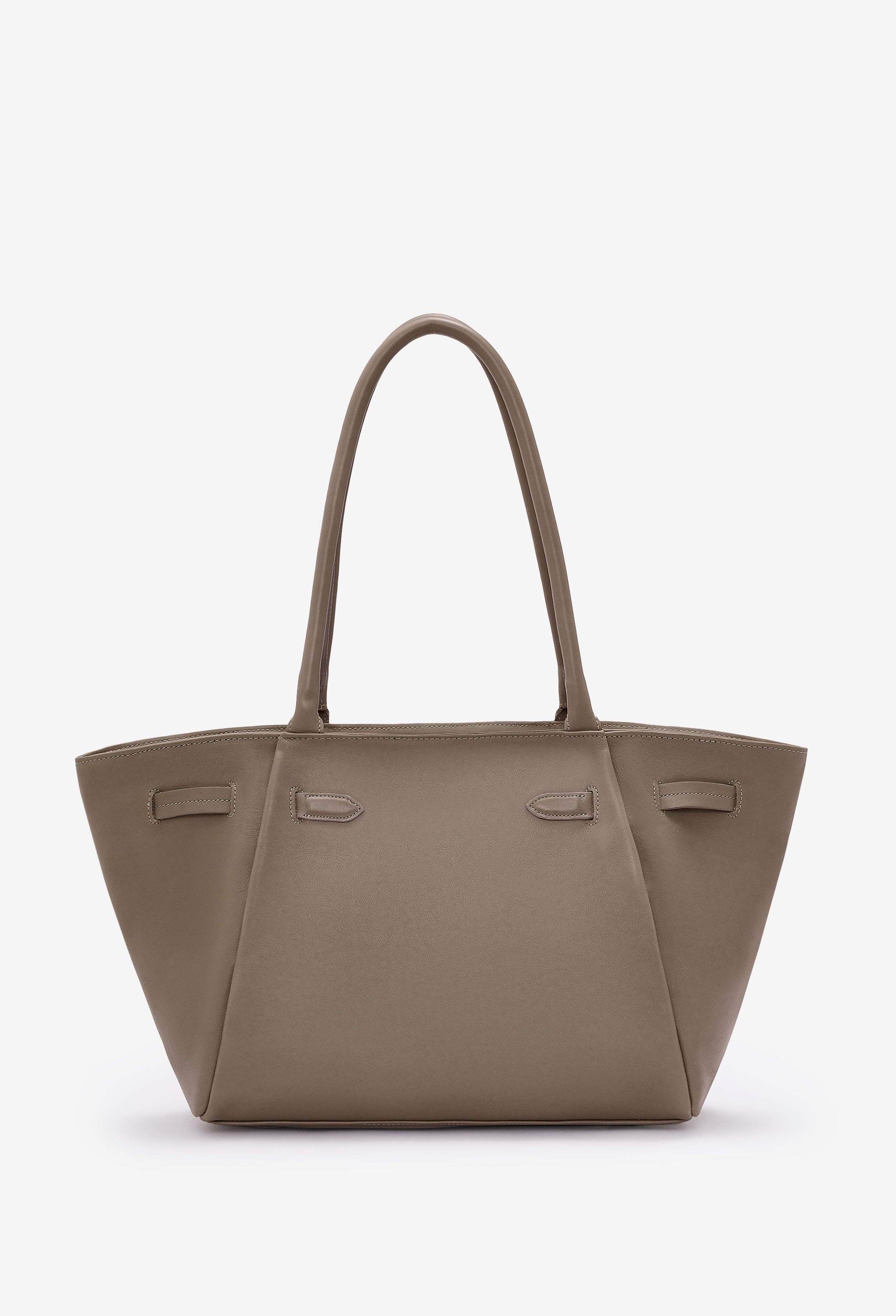 Warmi Large Carryall Leather Bag - Mink