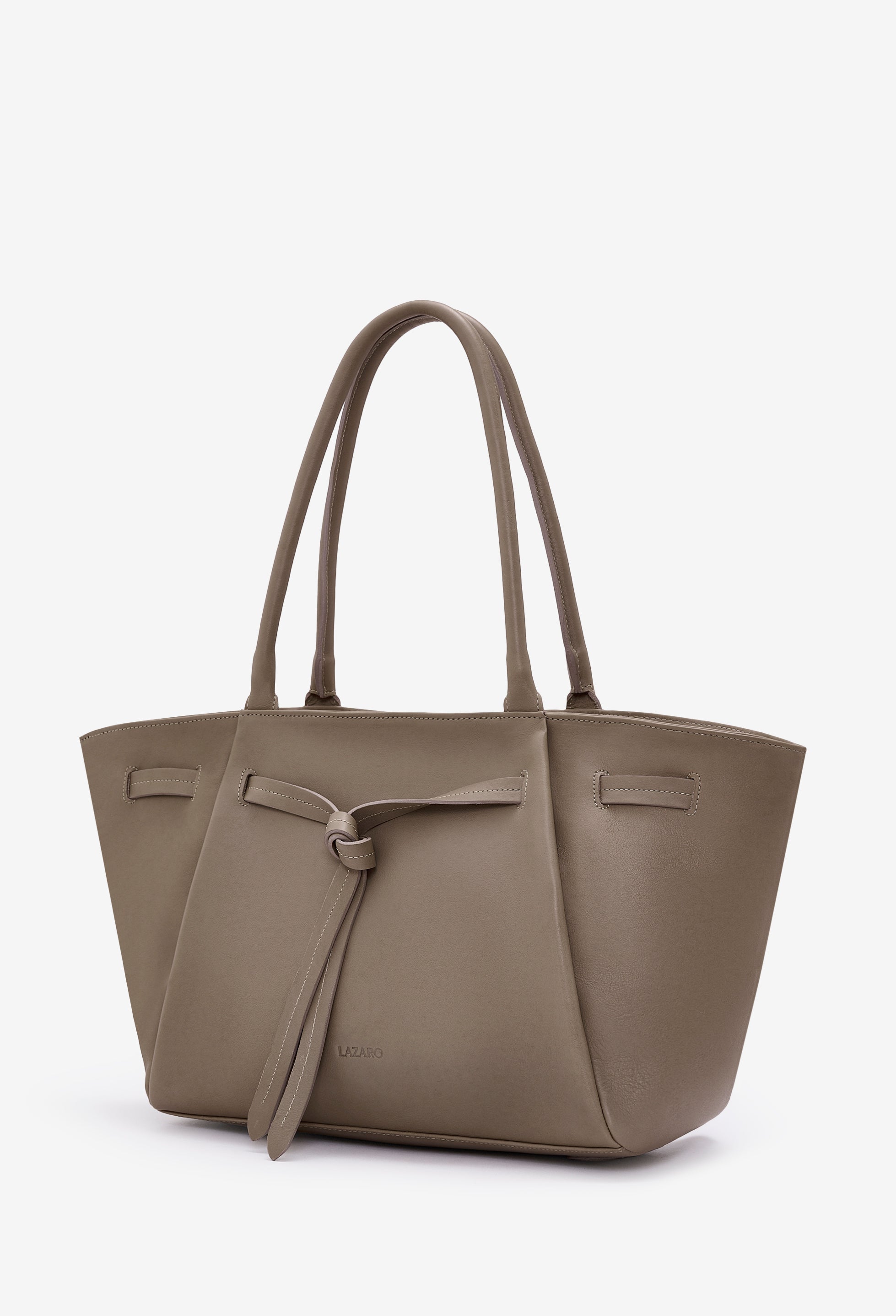 Warmi Large Carryall Leather Bag - Mink