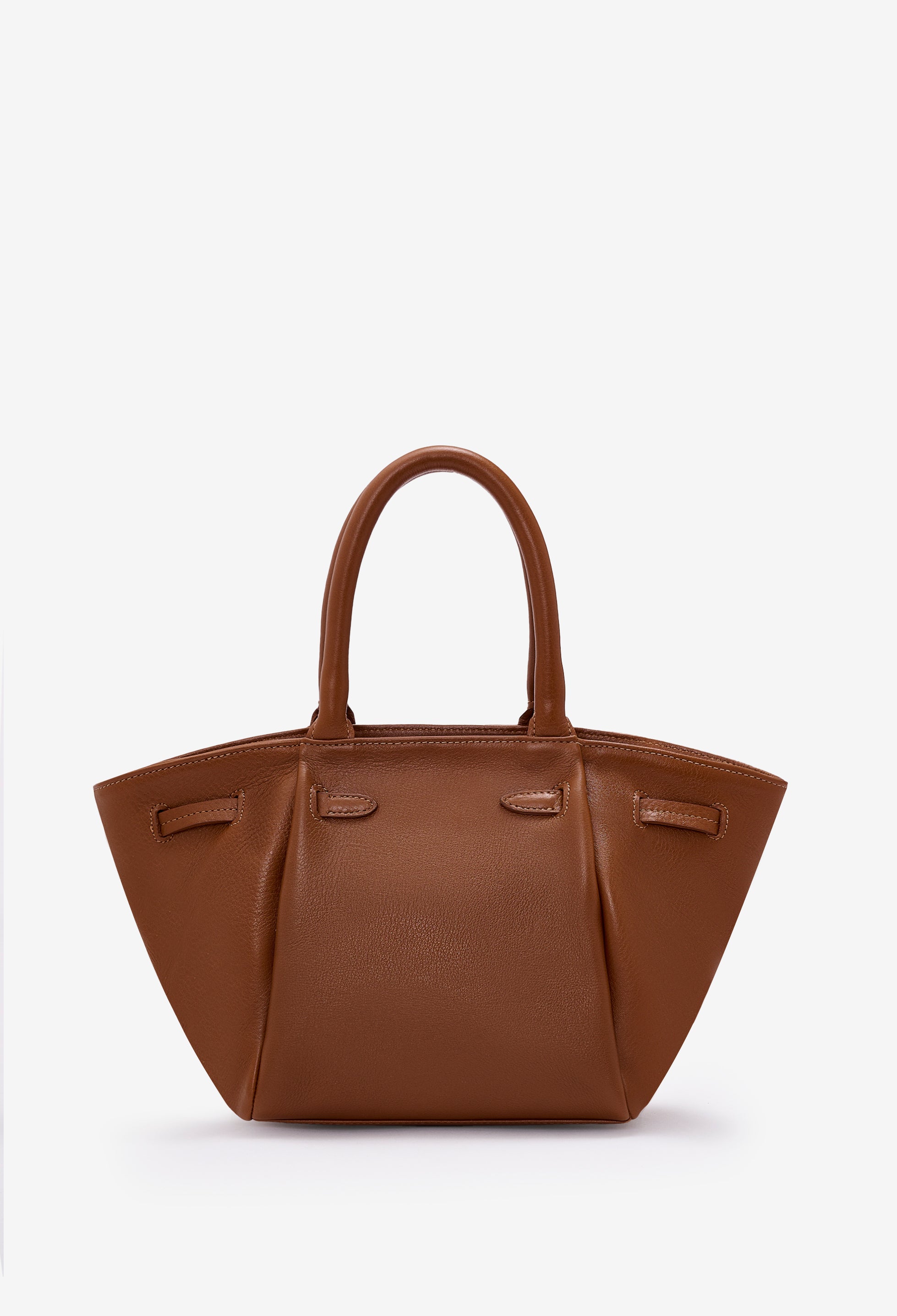 Warmi Carryall Leather Bag - Cognac