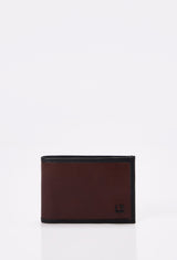 Coffee Leather Classic Wallet With Removable Card Holder