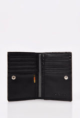 Croco Leather Folding Card Holder