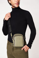 Olive Everyday Neoprene & Leather Mini Crossbody Bag