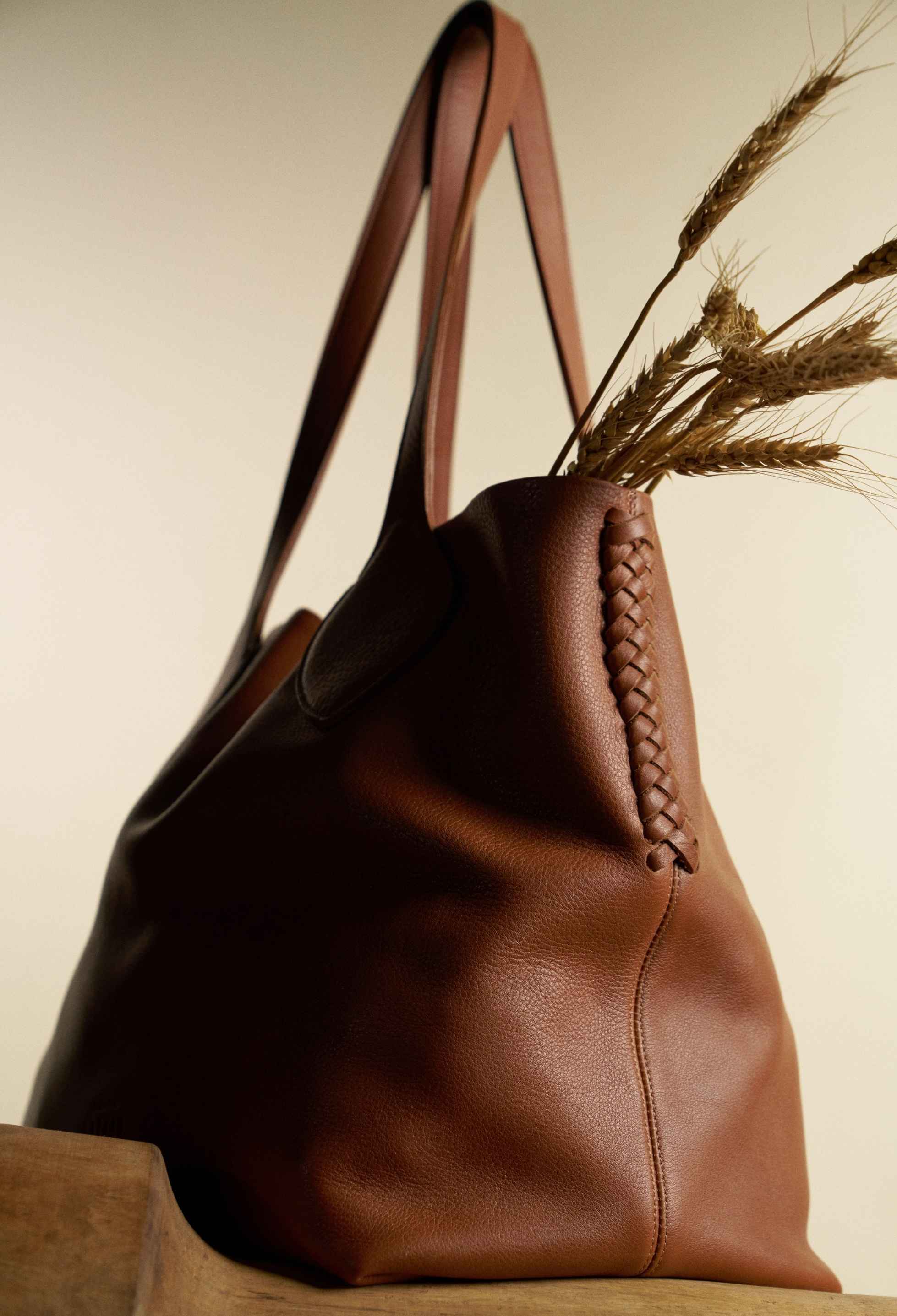 Large Tote Bag 'Coya' - Tan