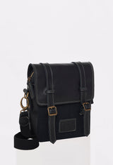 Black Canvas Crossbody Bag “Otto”