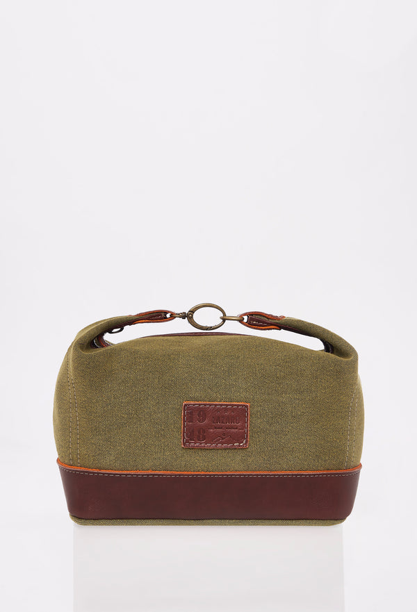 Olive Canvas Toiletry Kit “Otto”