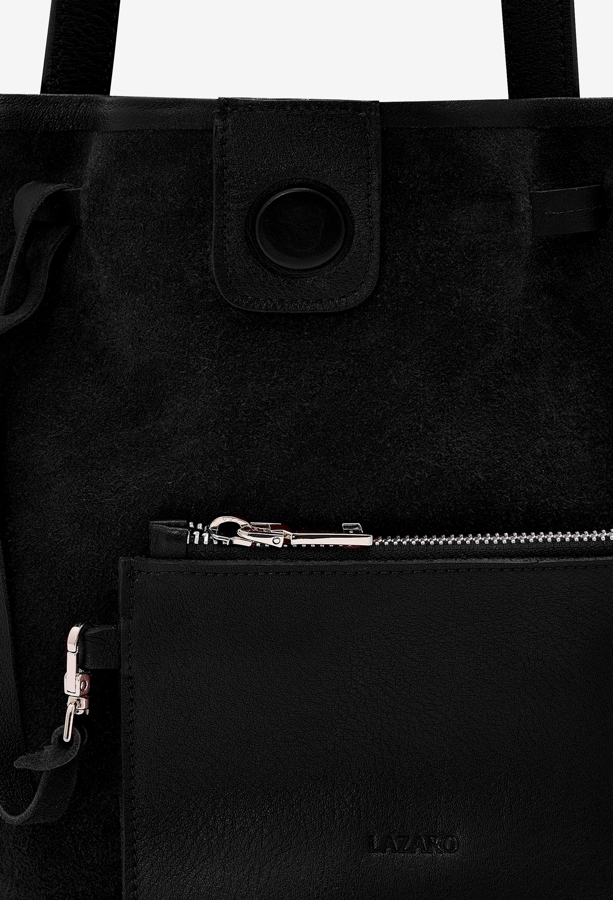 Coya Small Leather Bucket Bag -Black