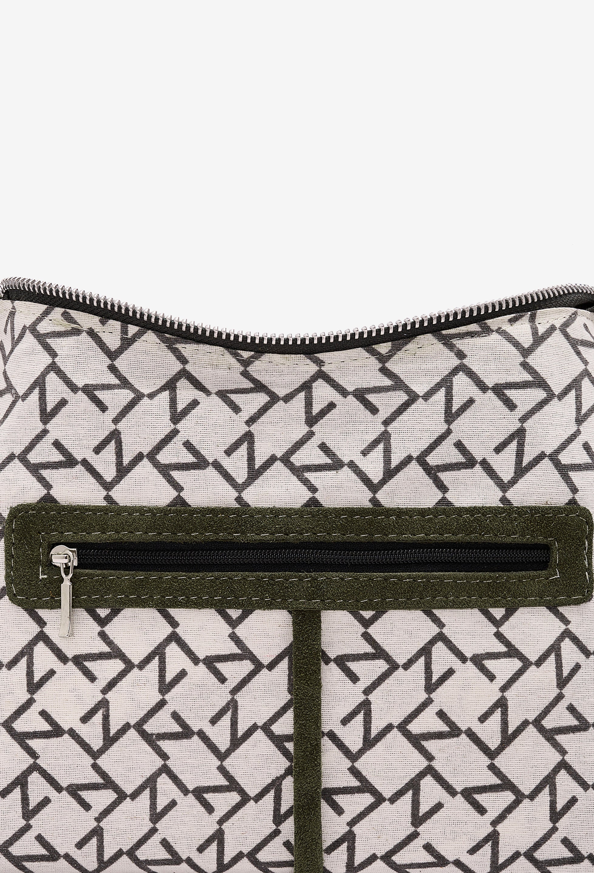 Nina Baguette Bag - Sage Suede