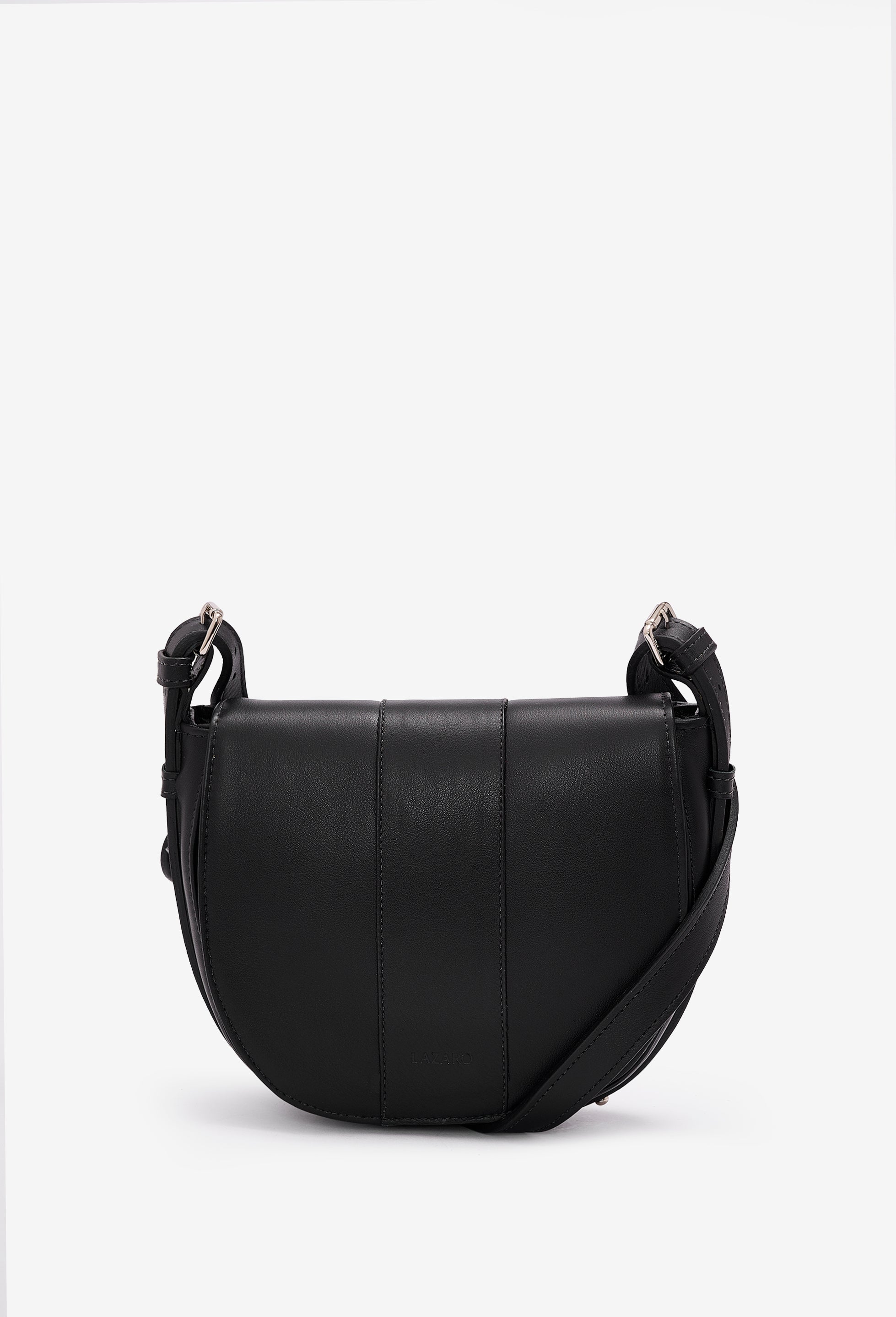 Sisa Leather Saddle Bag - Black