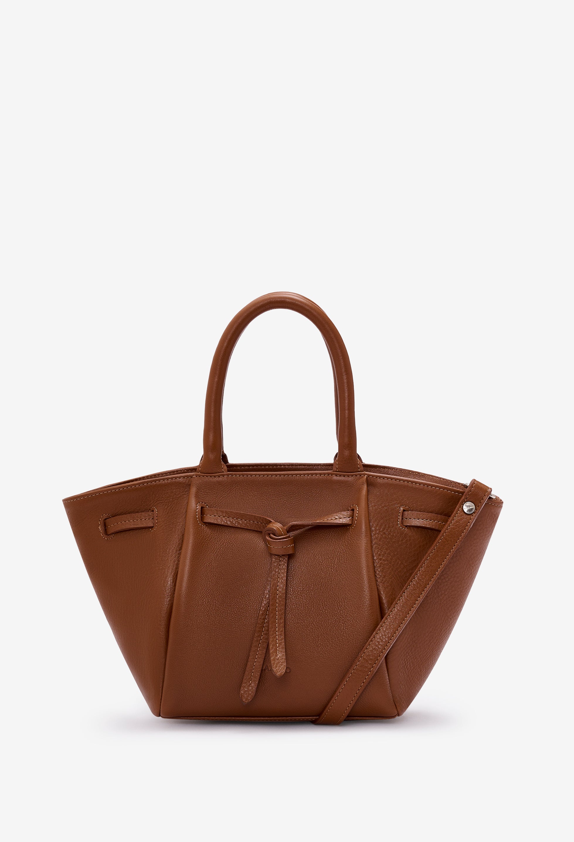 Warmi Carryall Leather Bag - Cognac