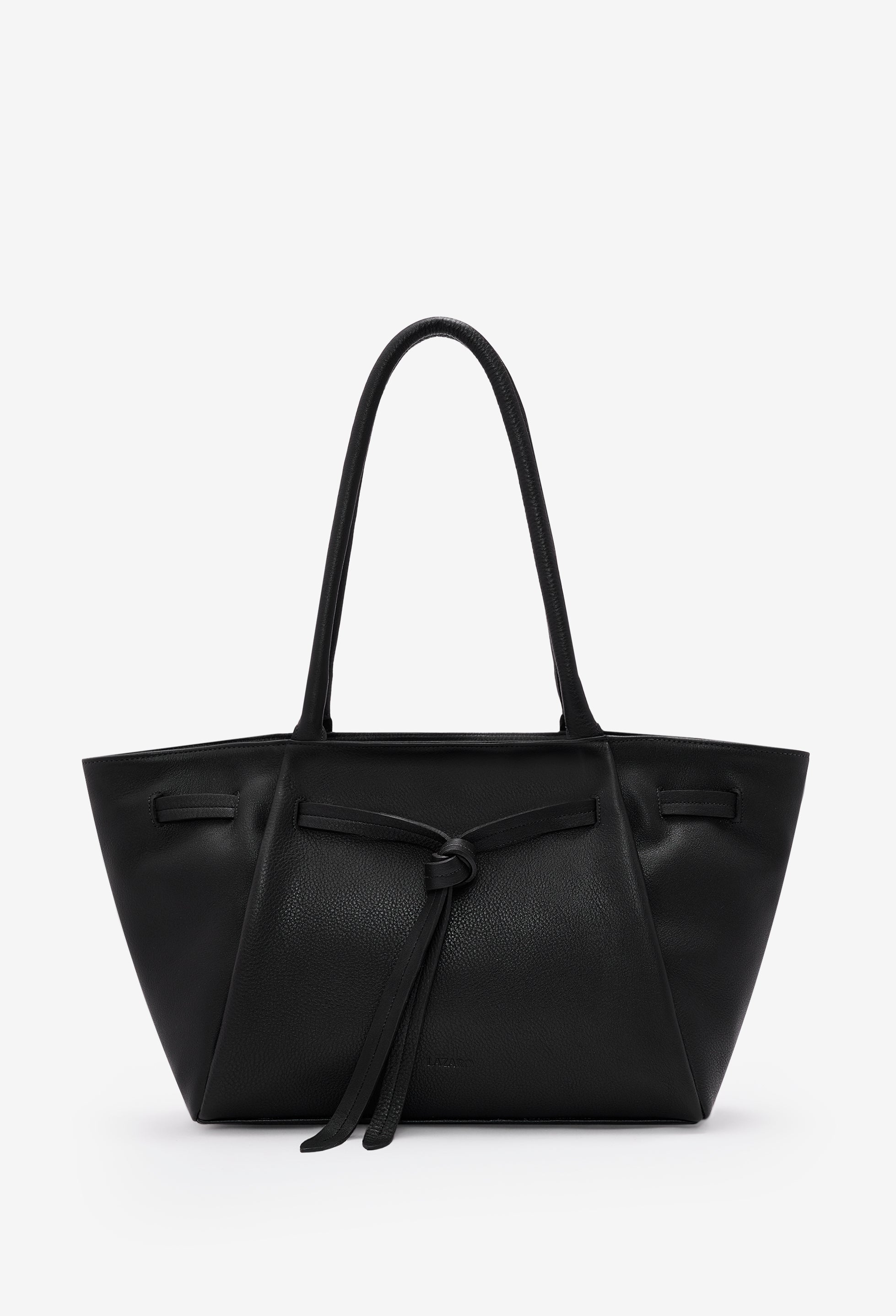 Warmi Large Carryall Leather Bag - Black