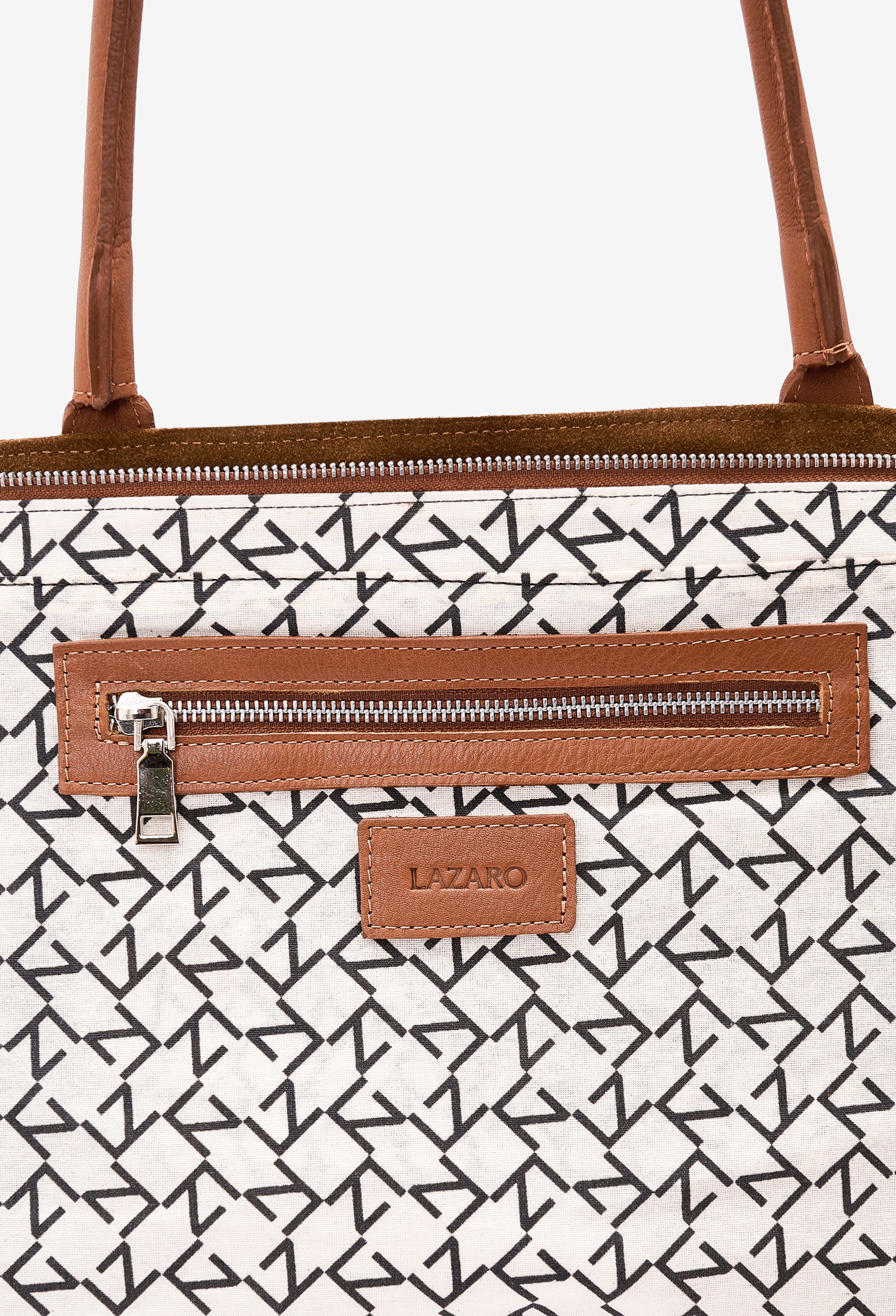 Warmi Large Carryall Leather Bag -  Tan Suede