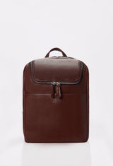 Coffee Leather Backpack