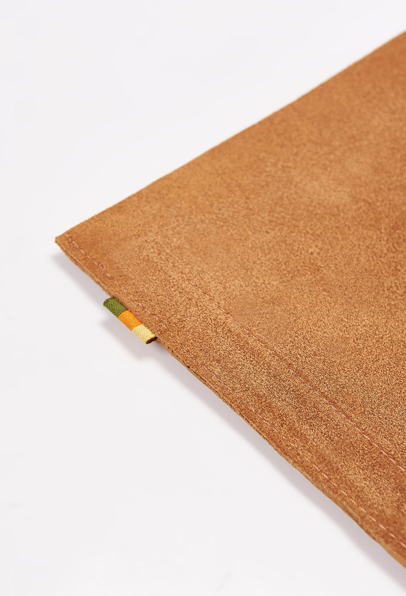 Tan Leather Minimalist Desk Mat