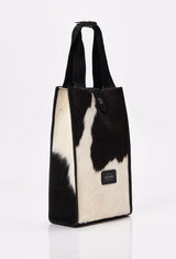 Cowhide Leather Wine Bag Two Bottles