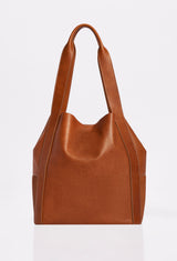 Tan Leather Bucket Bag 'Ushuaia'