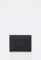 Black Leather Flat Card Holder